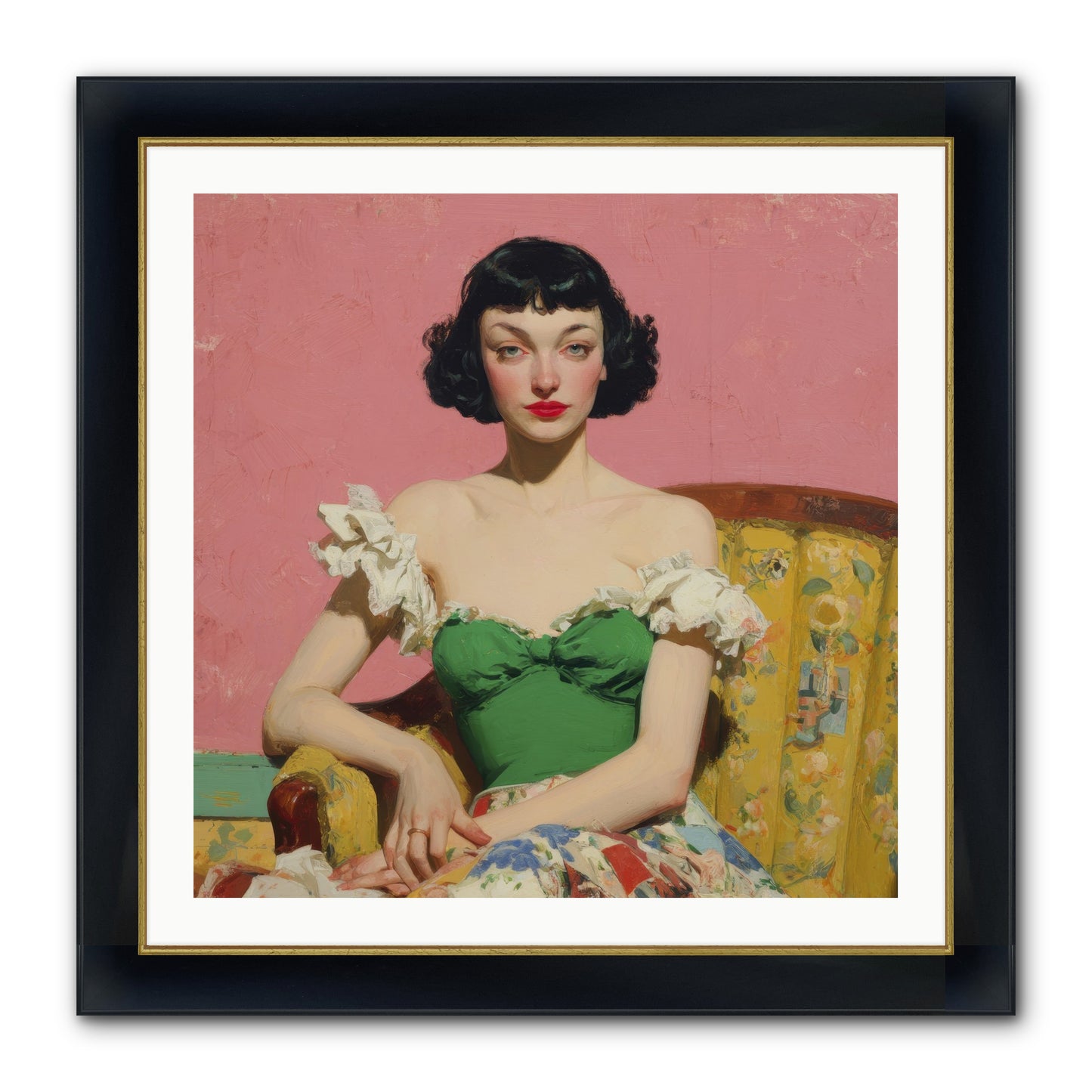 Keeper Of Graceful Secrets Framed Print - Wide Black w/Gold 30x30