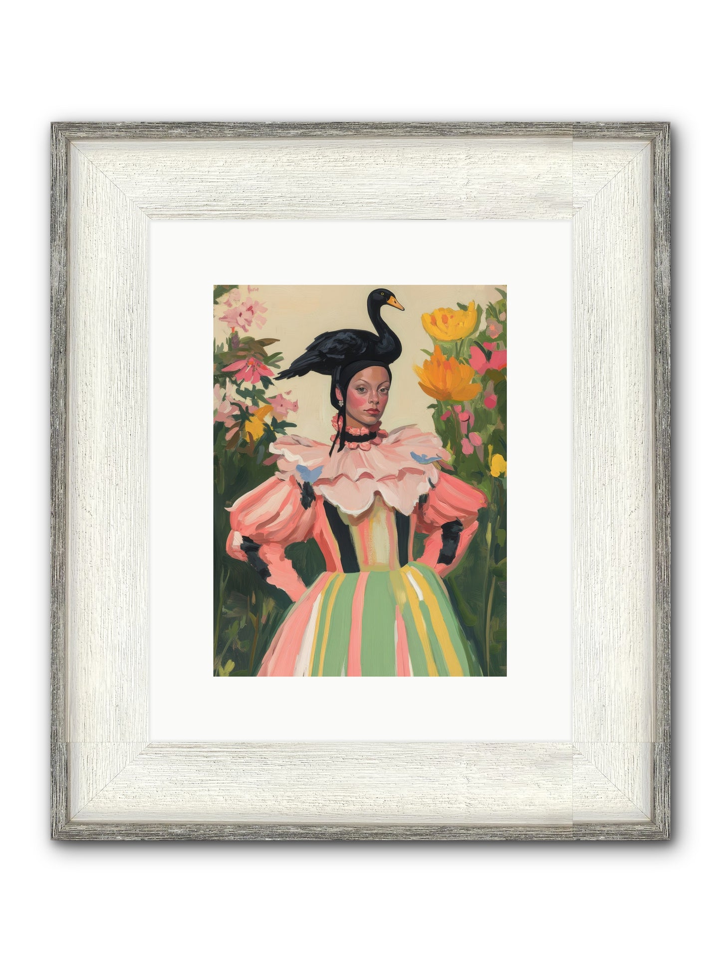 Keeper Of Wild Wings Framed Print - Driftwood White 9x12