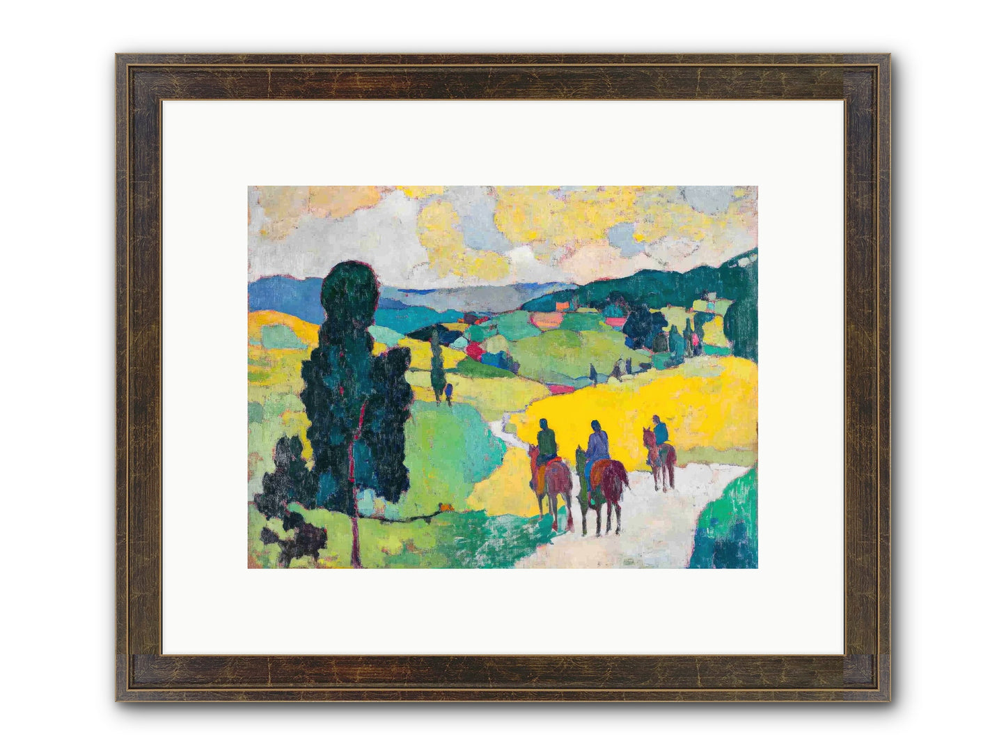 Keepers Of Horizons Framed Print - Slimwoods Black/Gold 12x9