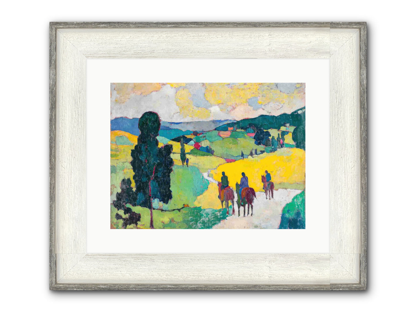 Keepers Of Horizons Framed Print - Driftwood White 16x12