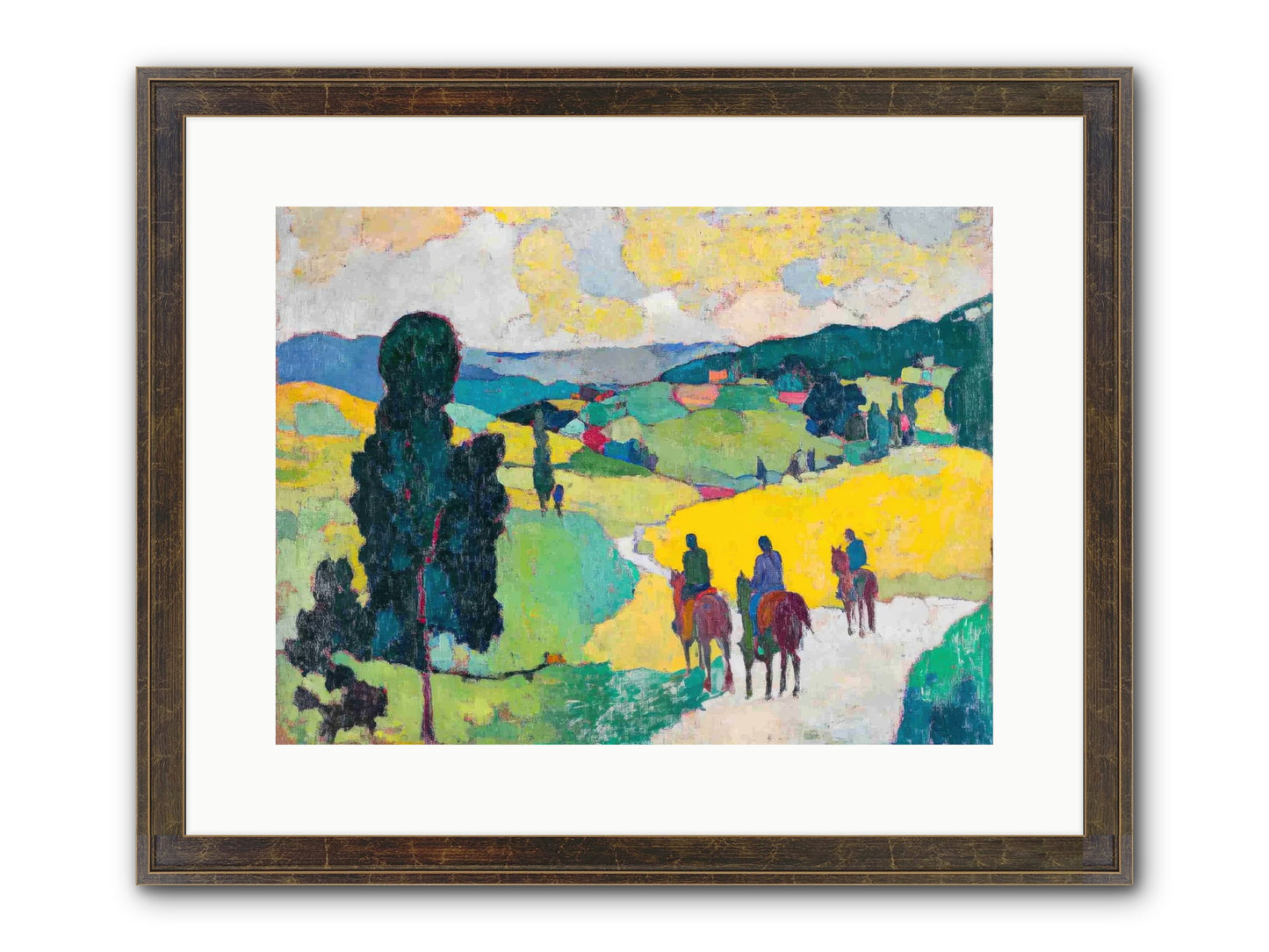 Keepers Of Horizons Framed Print - Slimwoods Black/Gold 16x12