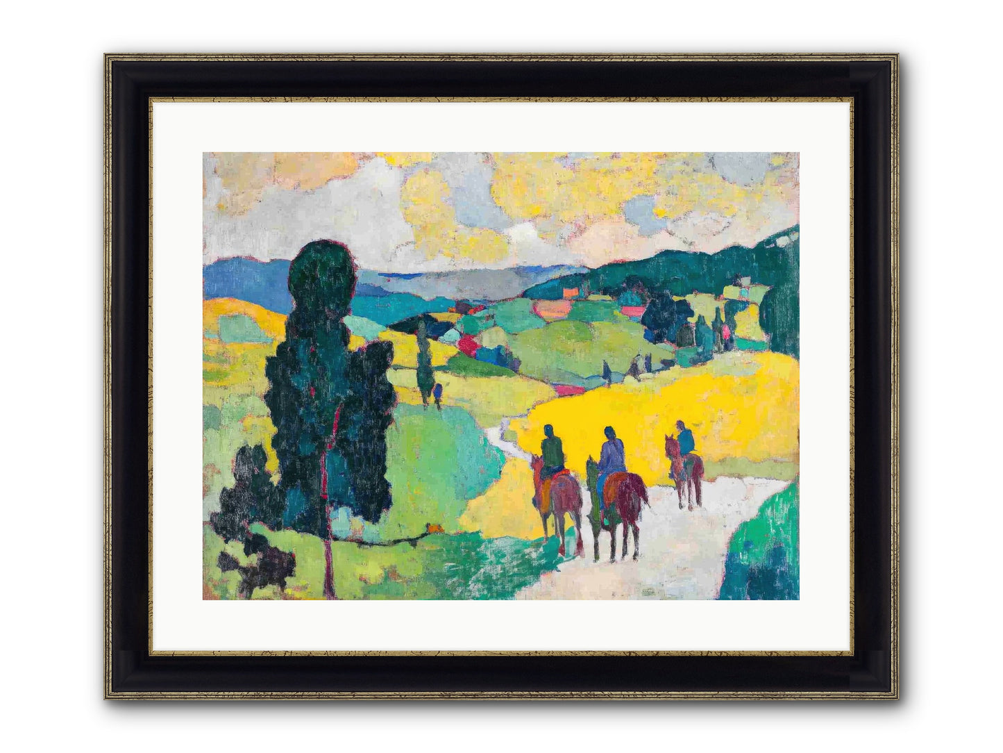 Keepers Of Horizons Framed Print - Black & Gold 24x18