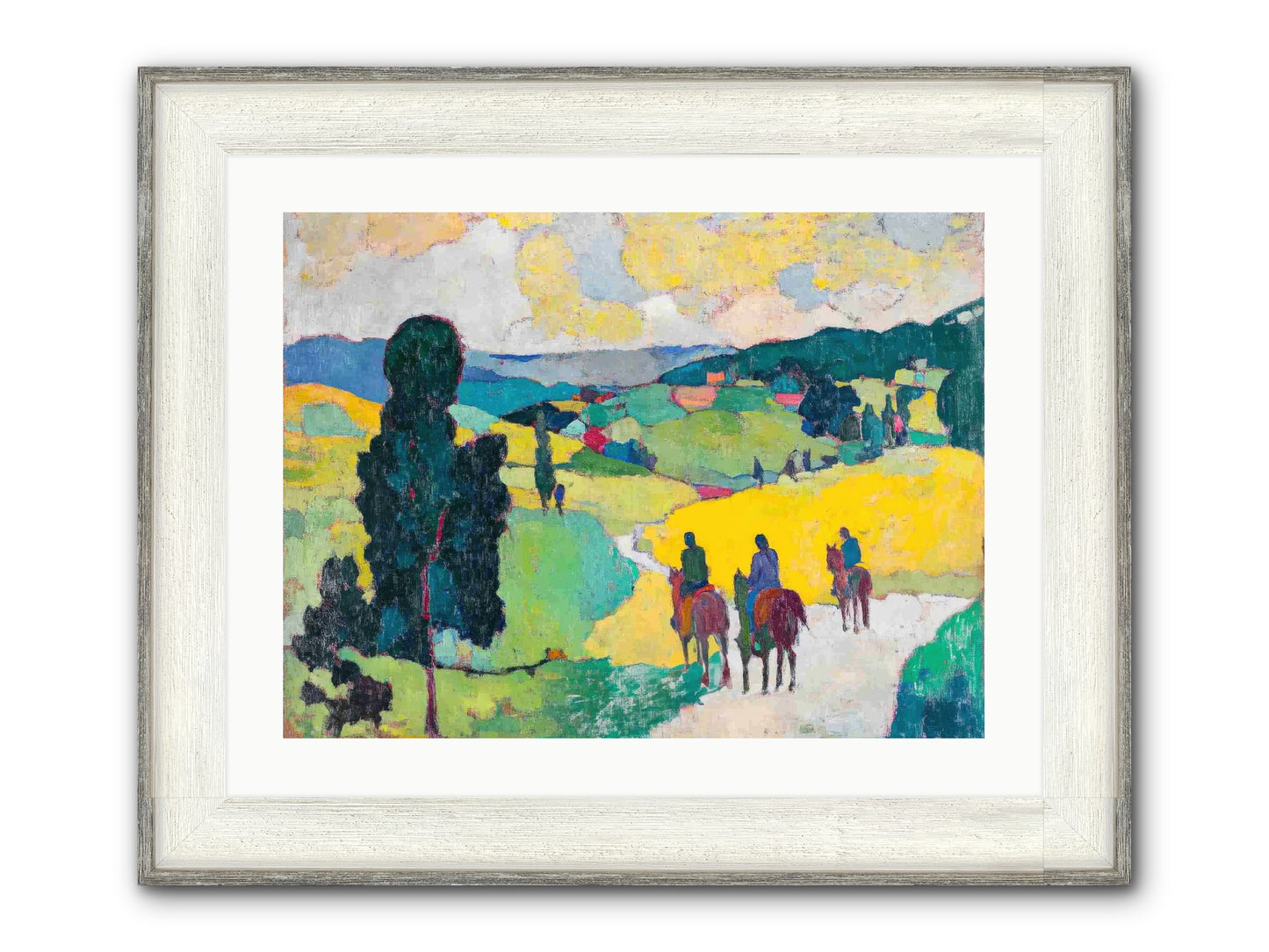 Keepers Of Horizons Framed Print - Driftwood White 24x18
