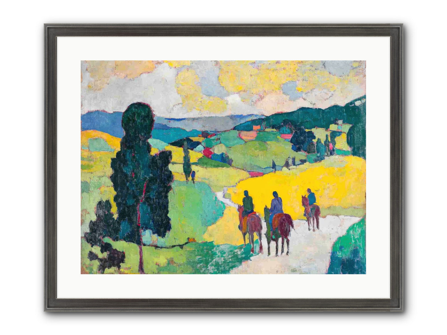 Keepers Of Horizons Framed Print - Slimwoods Black/Silver 24x18
