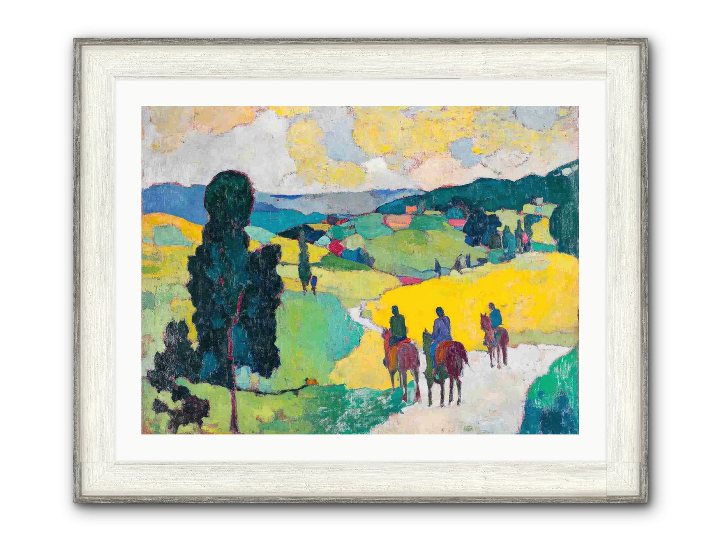 Keepers Of Horizons Framed Print - Driftwood White 32x24