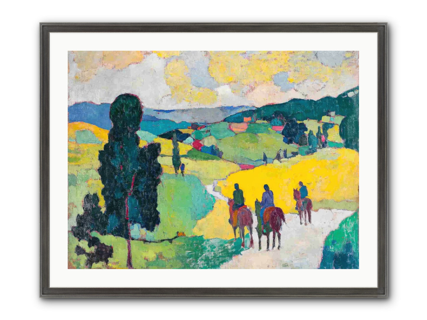 Keepers Of Horizons Framed Print - Slimwoods Black/Silver 32x24