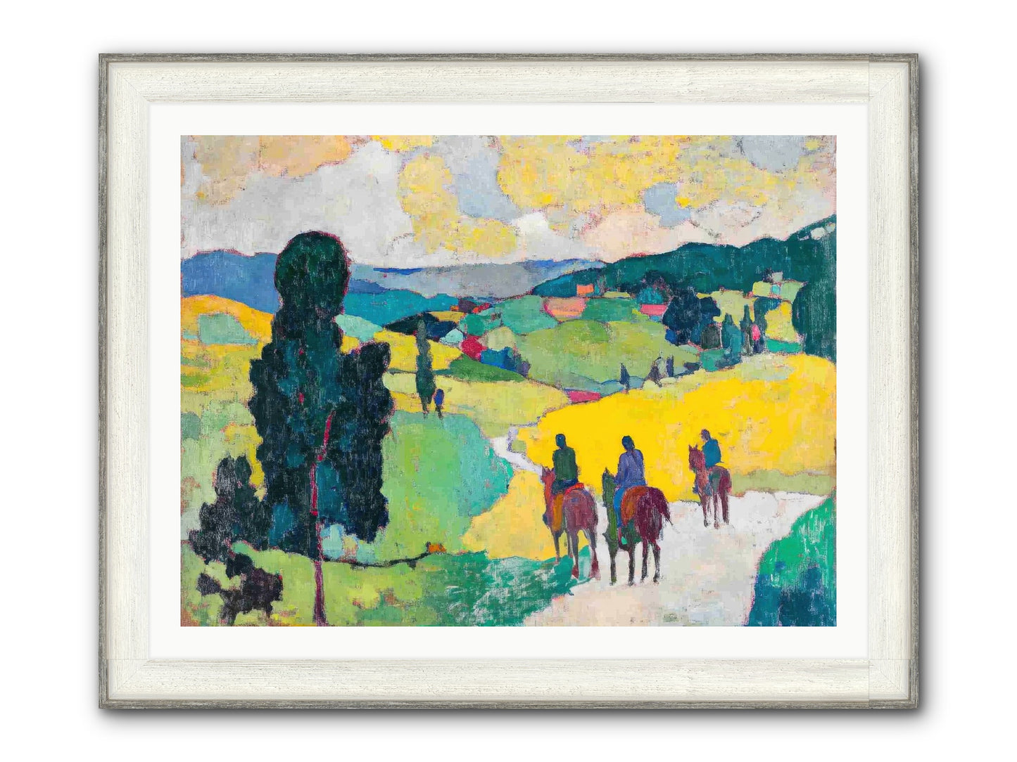 Keepers Of Horizons Framed Print - Driftwood White 40x30