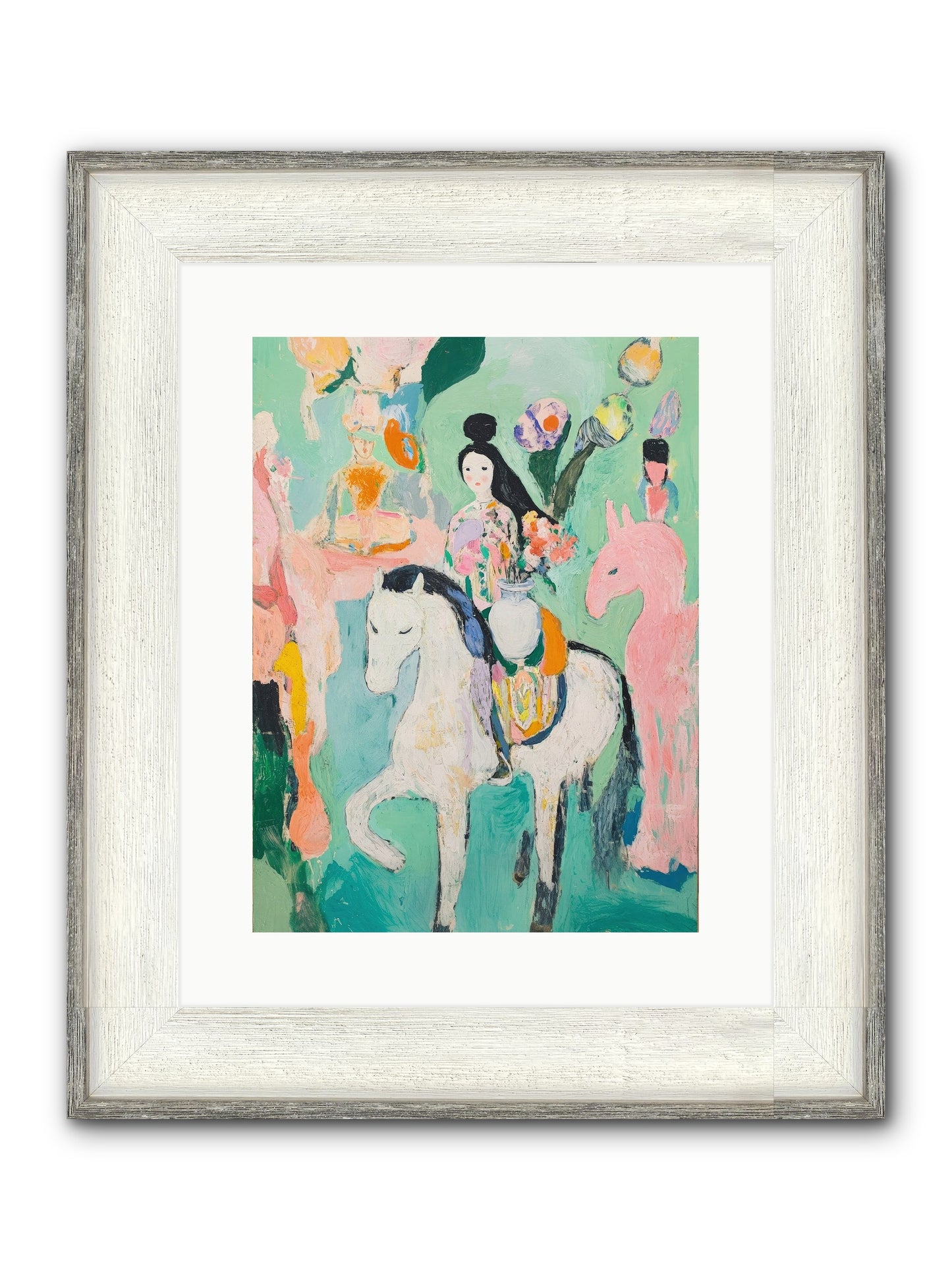 Kent Gardens Framed Print - Driftwood White 12x16