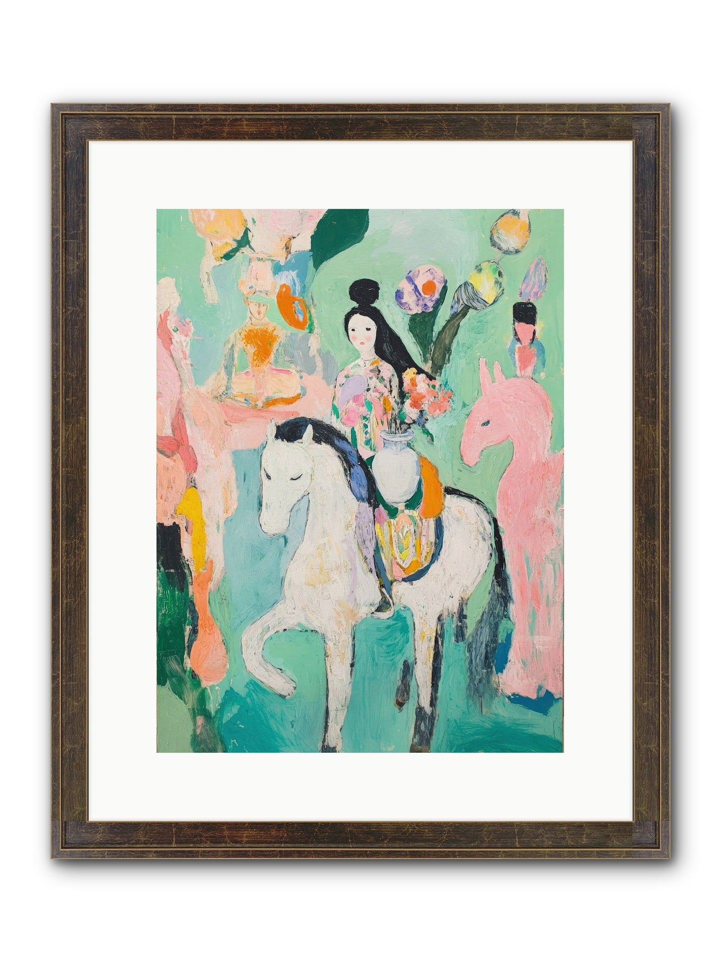 Kent Gardens Framed Print - Slimwoods Black/Gold 12x16