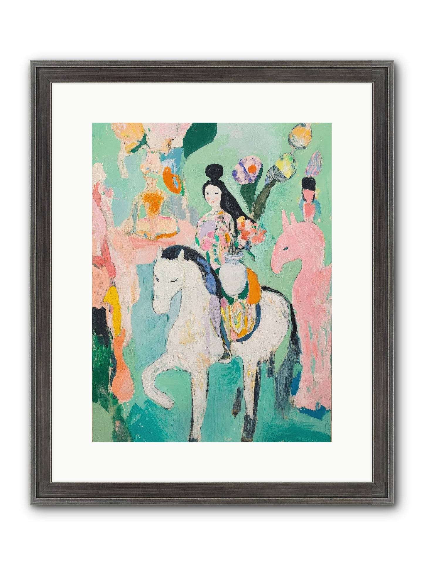 Kent Gardens Framed Print - Slimwoods Black/Silver 12x16