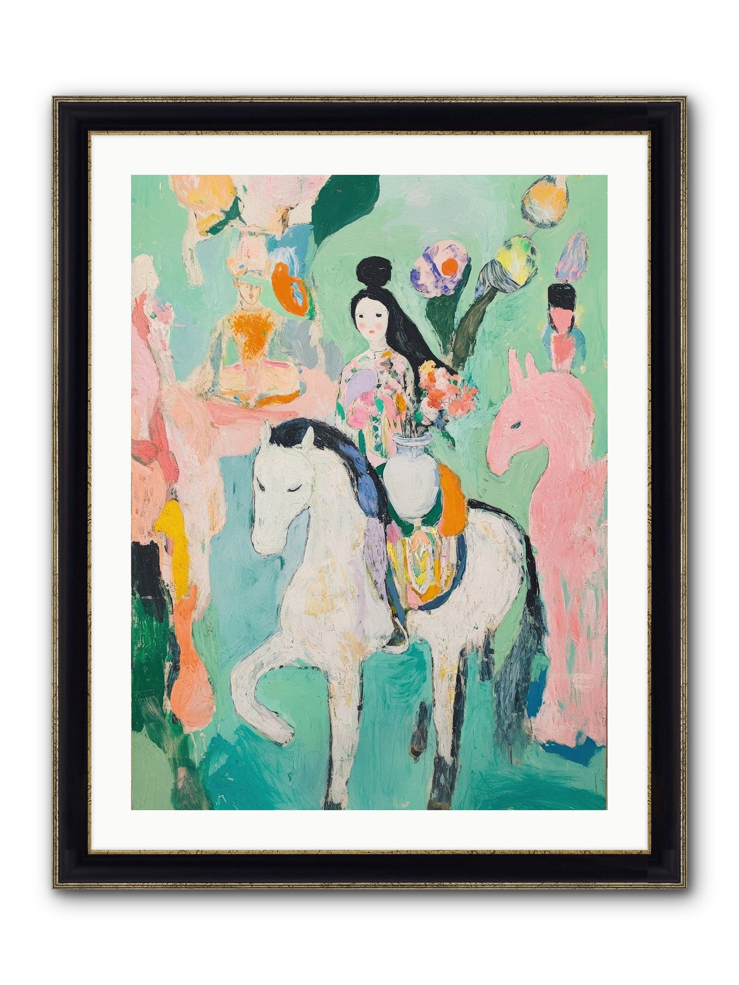 Kent Gardens Framed Print - Black & Gold 24x32