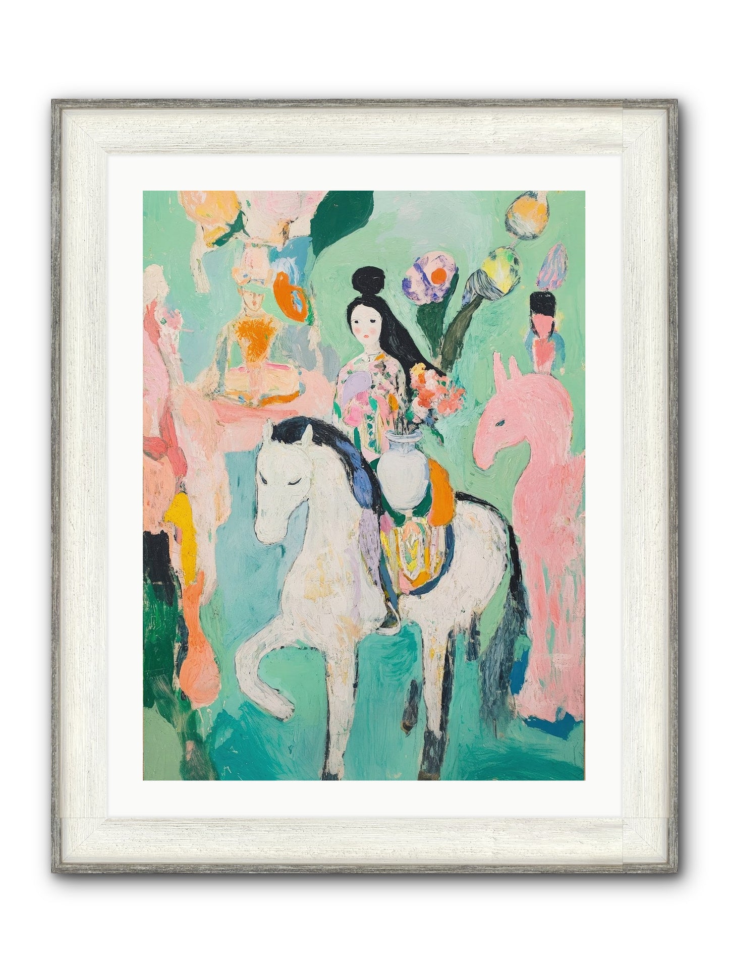 Kent Gardens Framed Print - Driftwood White 24x32