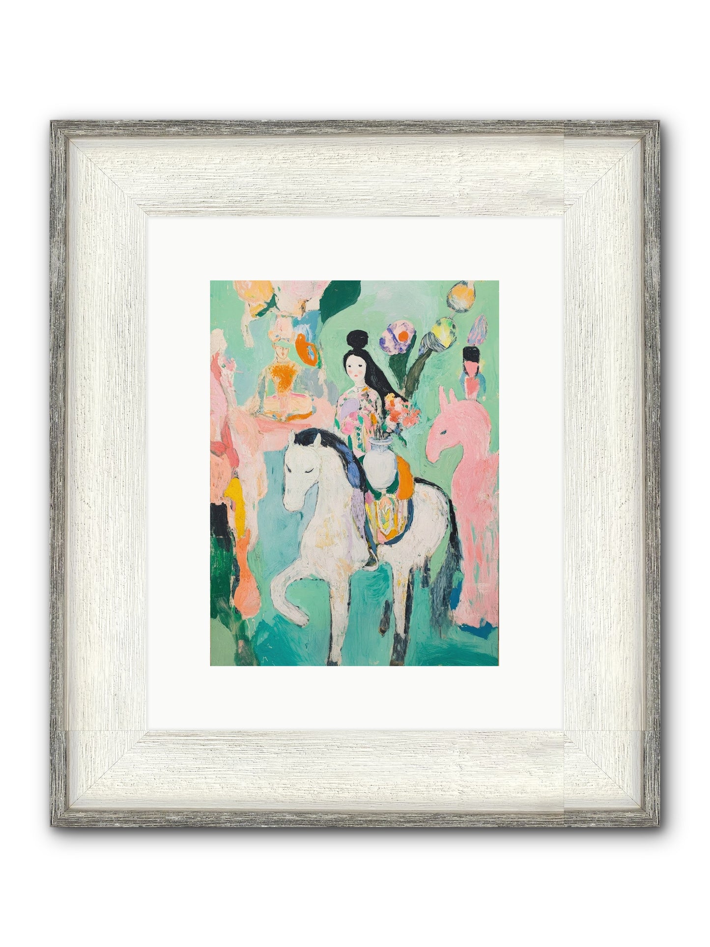 Kent Gardens Framed Print - Driftwood White 9x12