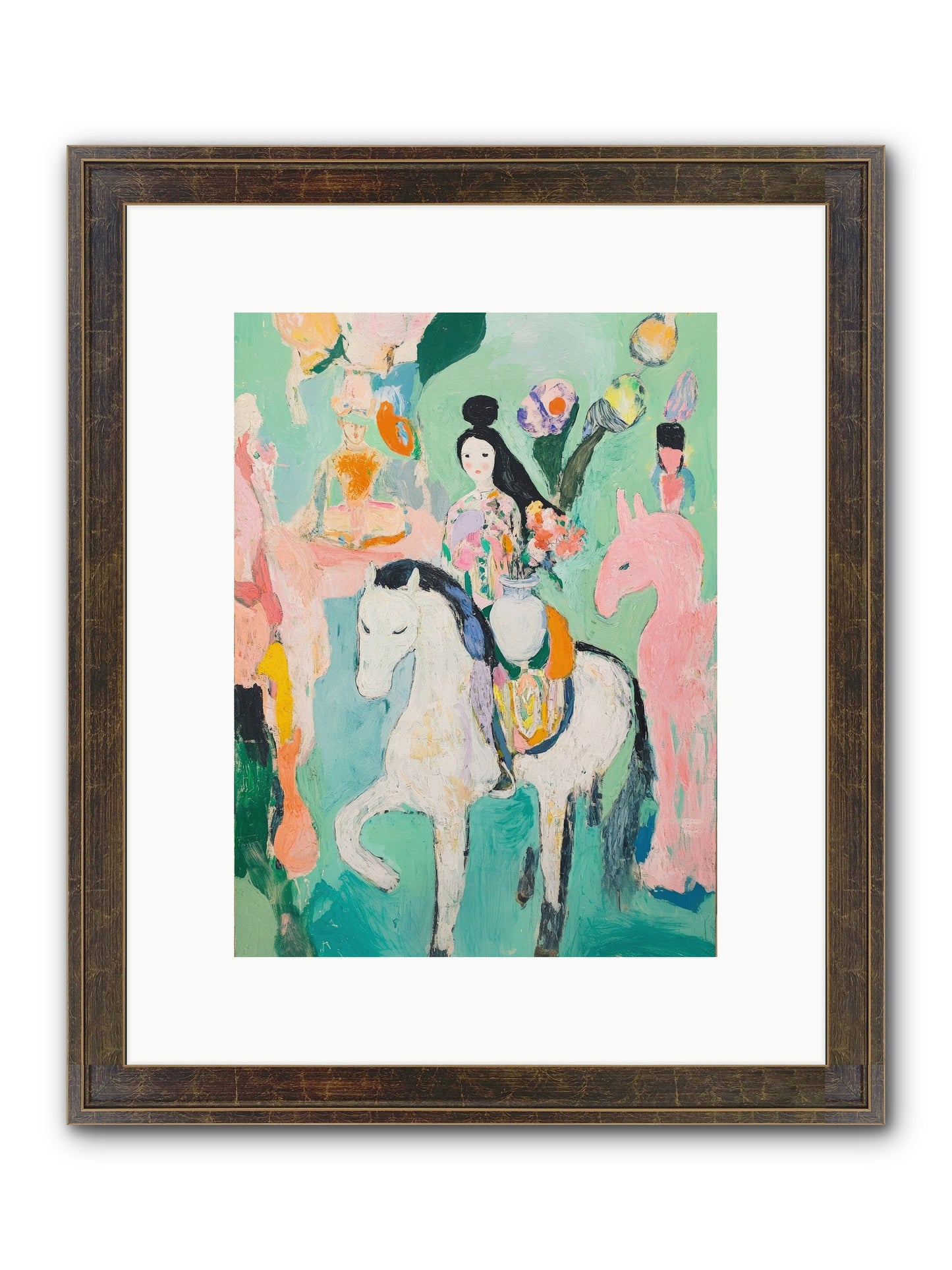 Kent Gardens Framed Print - Slimwoods Black/Gold 9x12