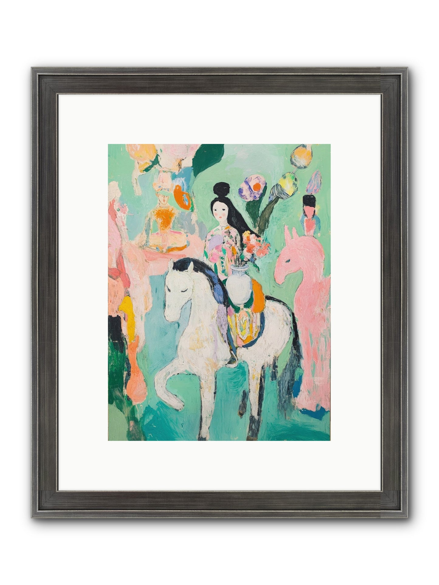 Kent Gardens Framed Print - Slimwoods Black/Silver 9x12