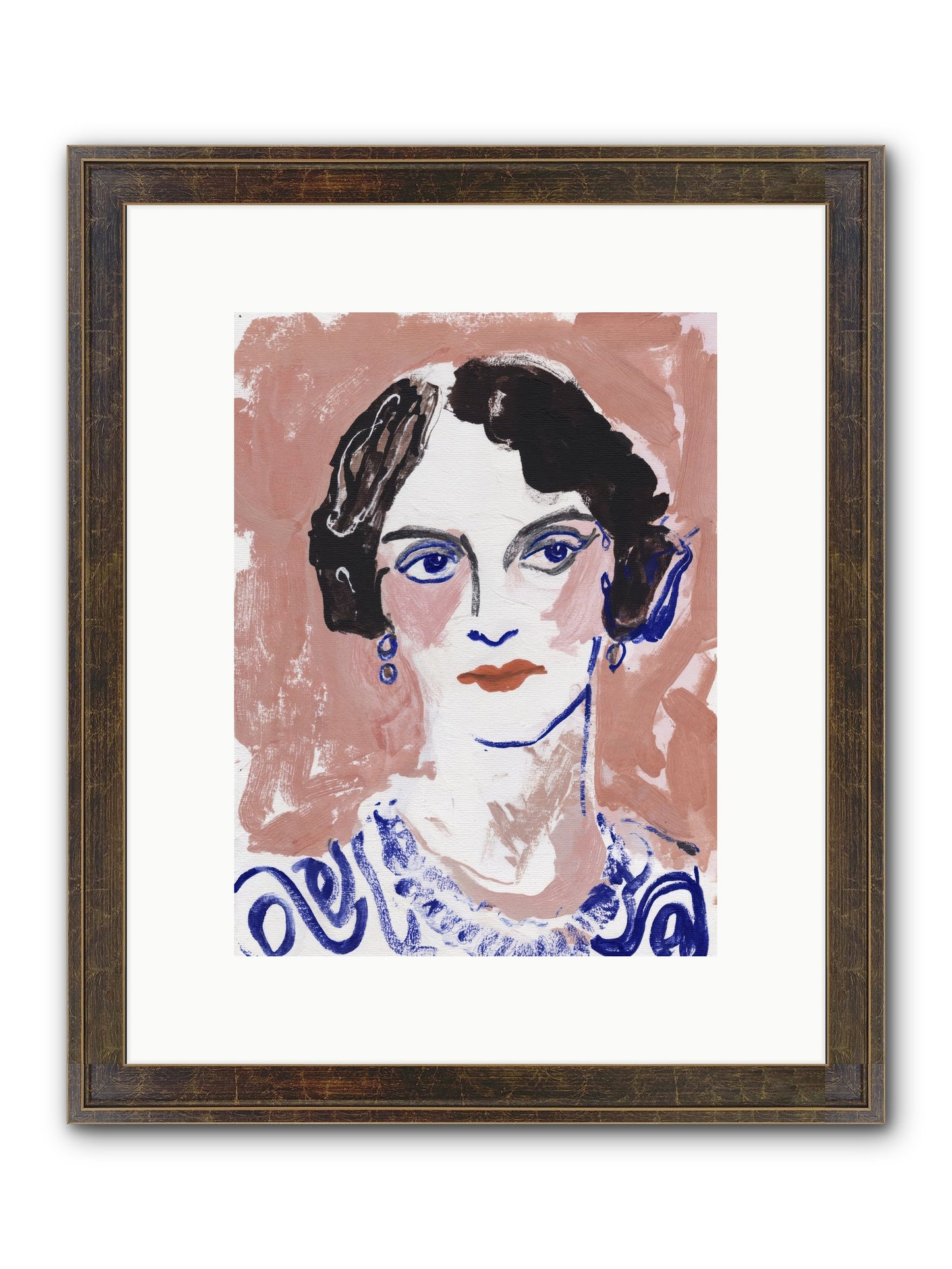Kept Her Own Counsel Framed Print - Slimwoods Black/Gold 9x12
