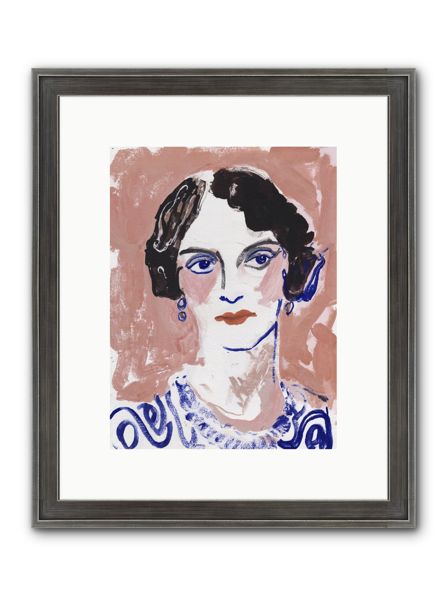 Kept Her Own Counsel Framed Print - Slimwoods Black/Silver 9x12