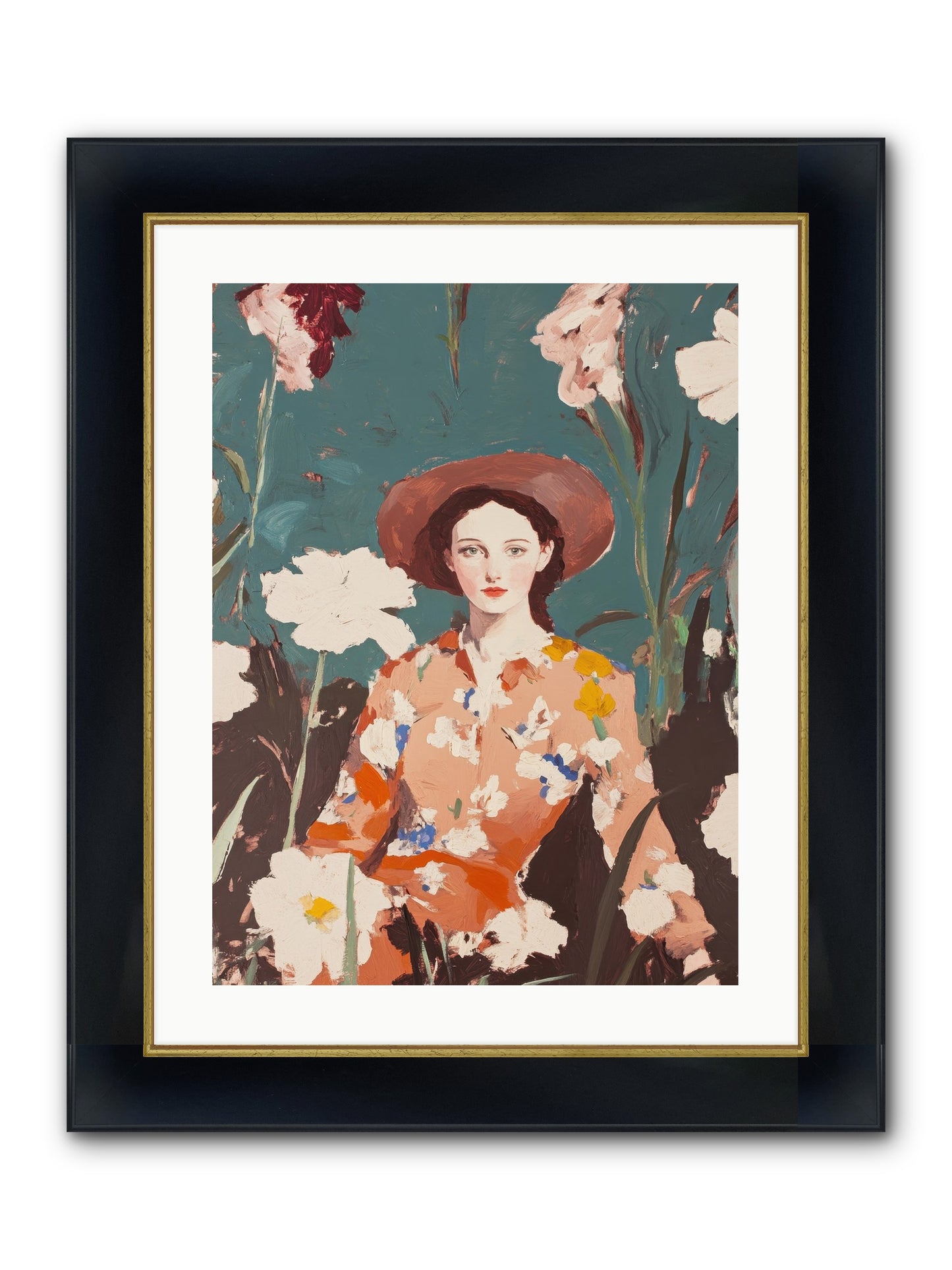Kindred Spirit Framed Print - Wide Black w/Gold 18x24