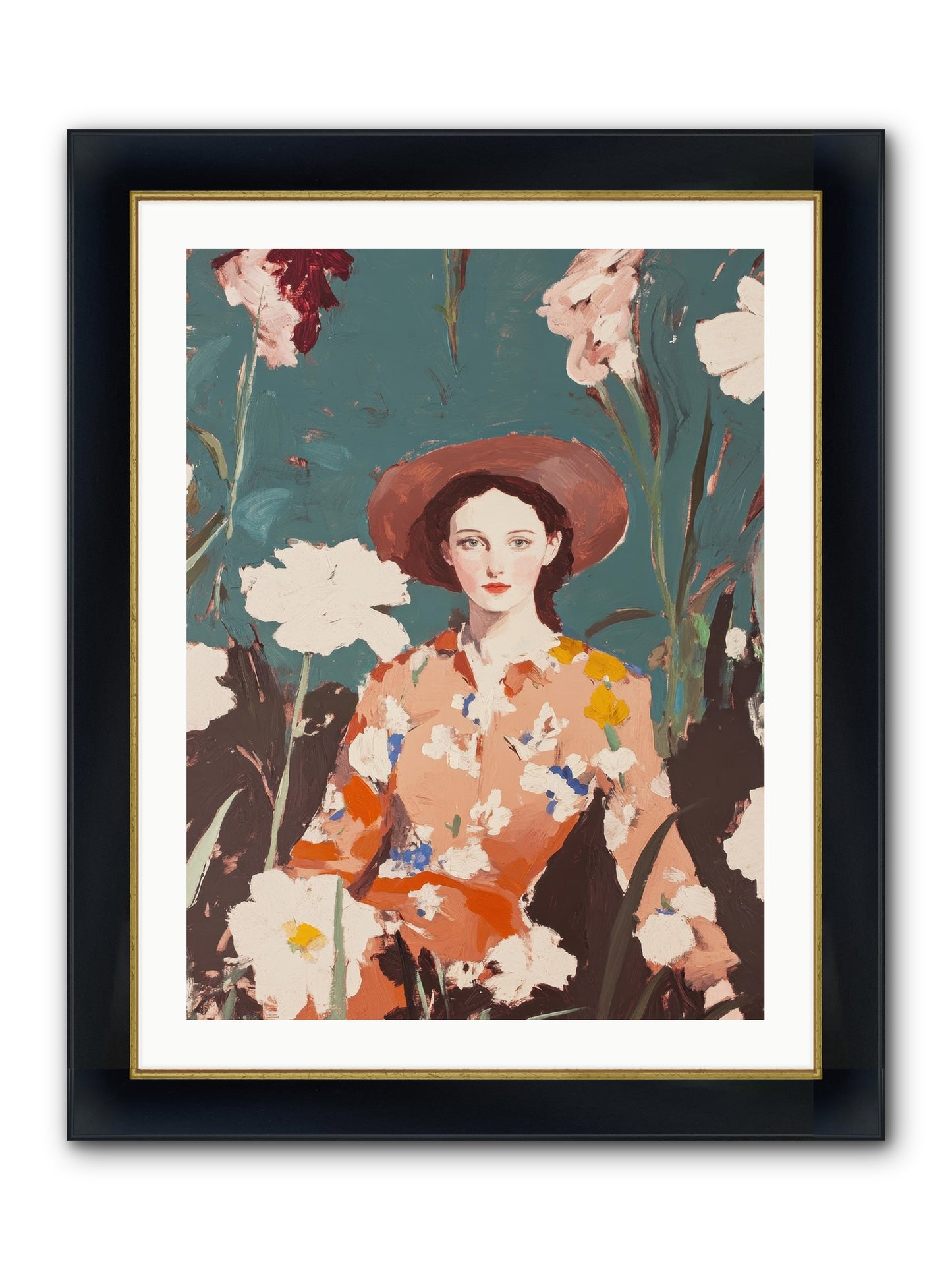 Kindred Spirit Framed Print - Wide Black w/Gold 24x32