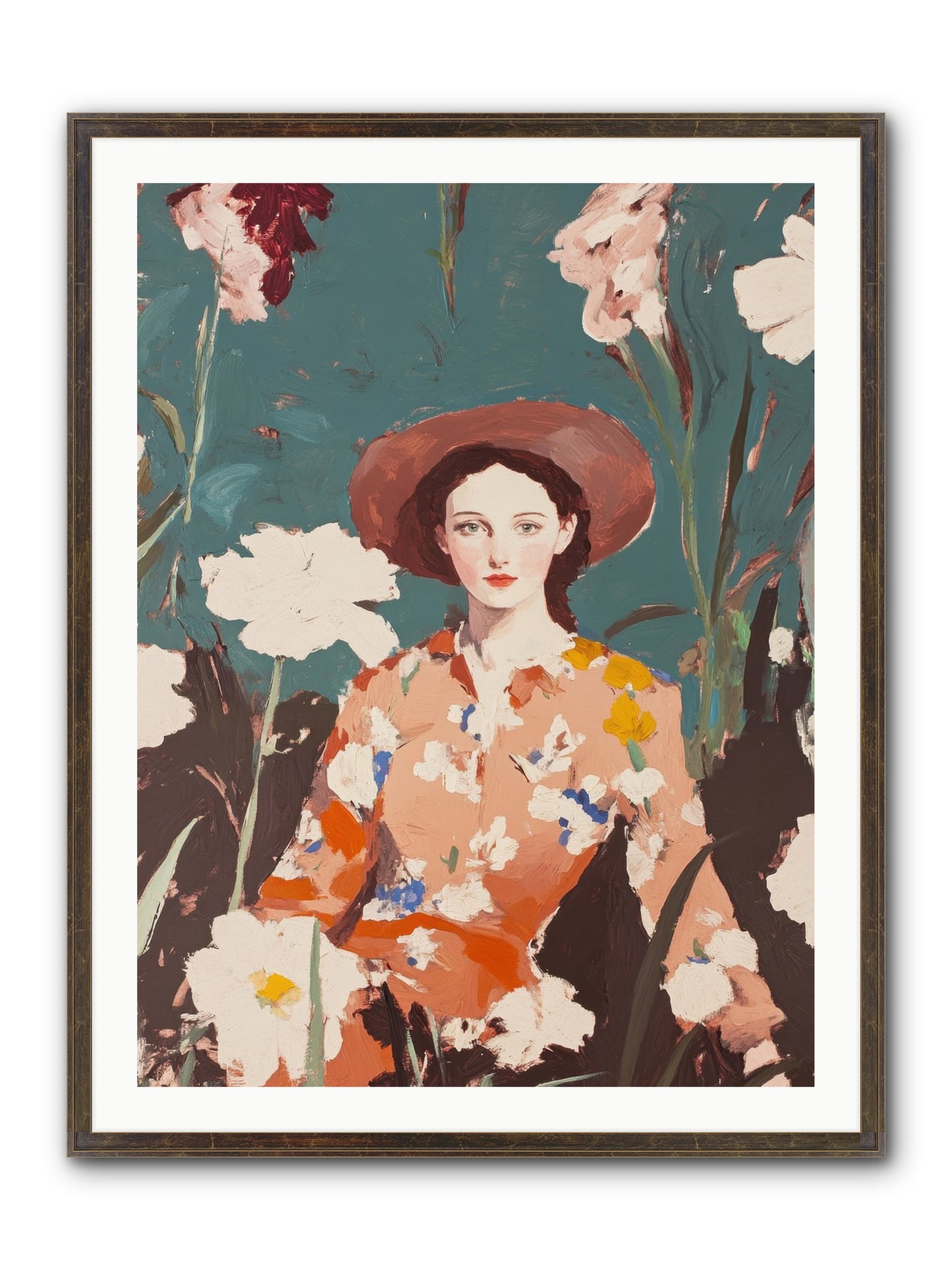 Kindred Spirit Framed Print - Slimwoods Black/Gold 30x40