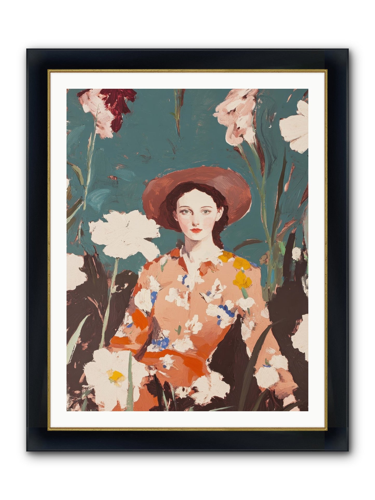 Kindred Spirit Framed Print - Wide Black w/Gold 30x40