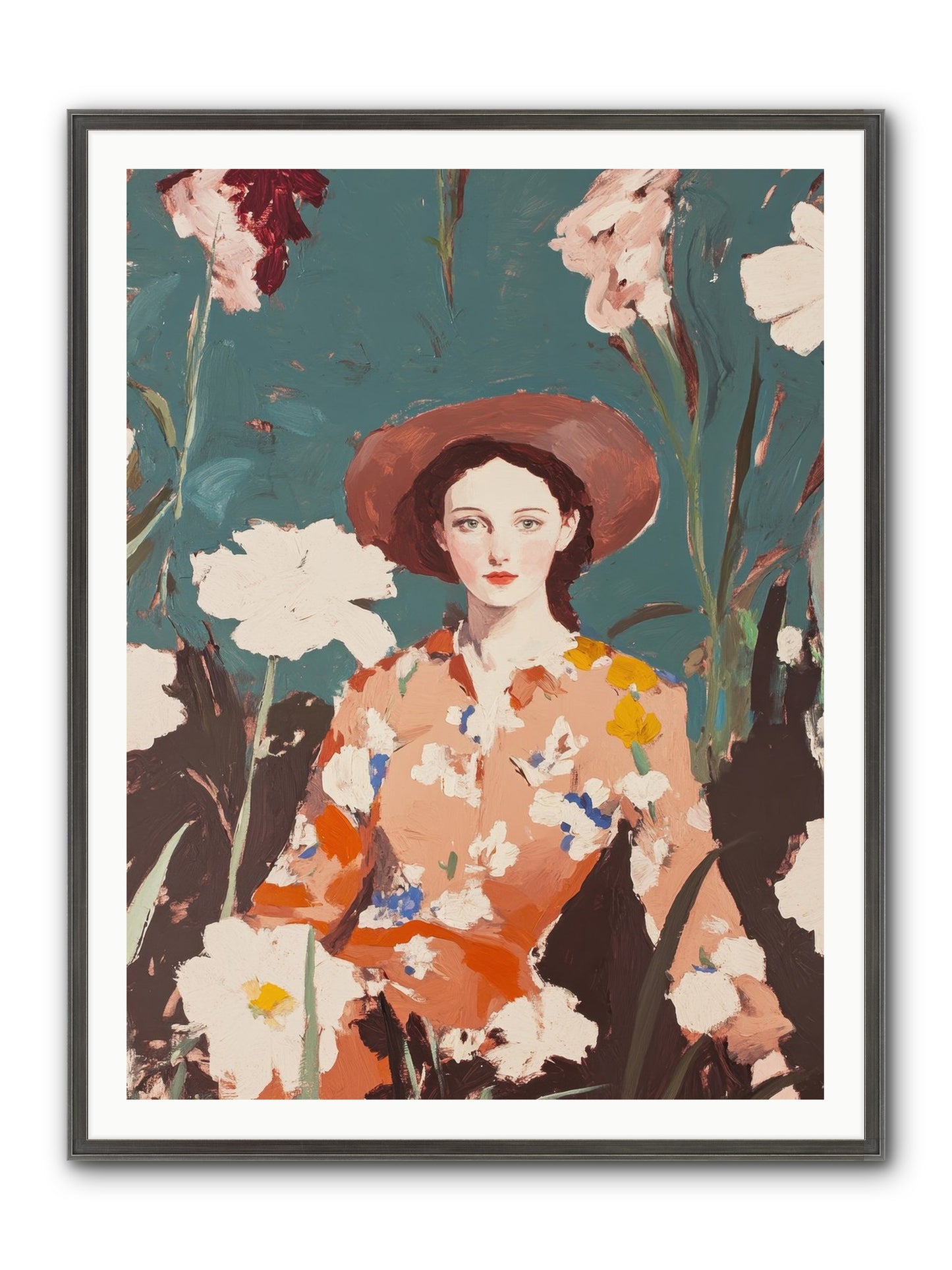Kindred Spirit Framed Print - Slimwoods Black/Silver 36x48