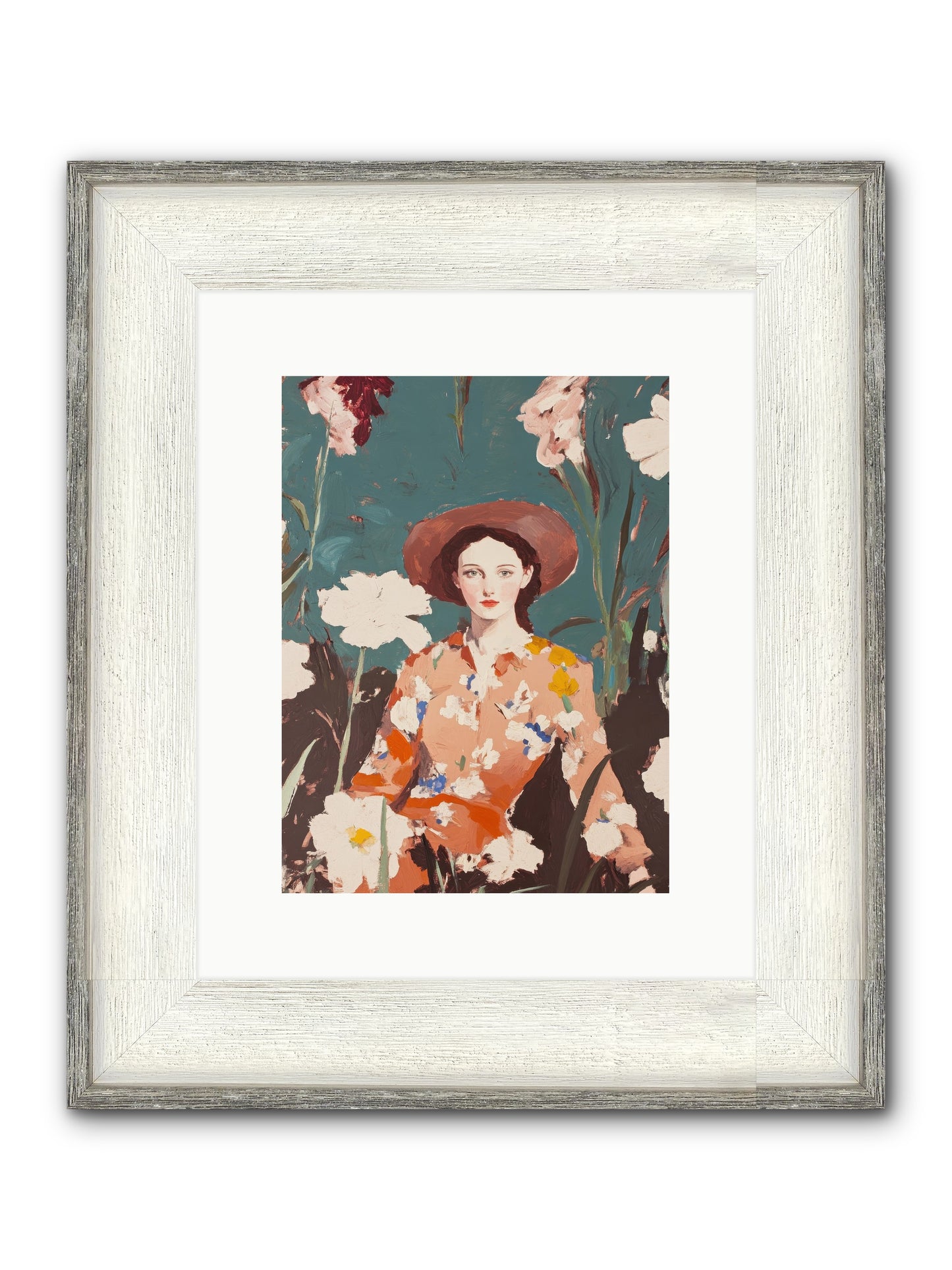 Kindred Spirit Framed Print - Driftwood White 9x12