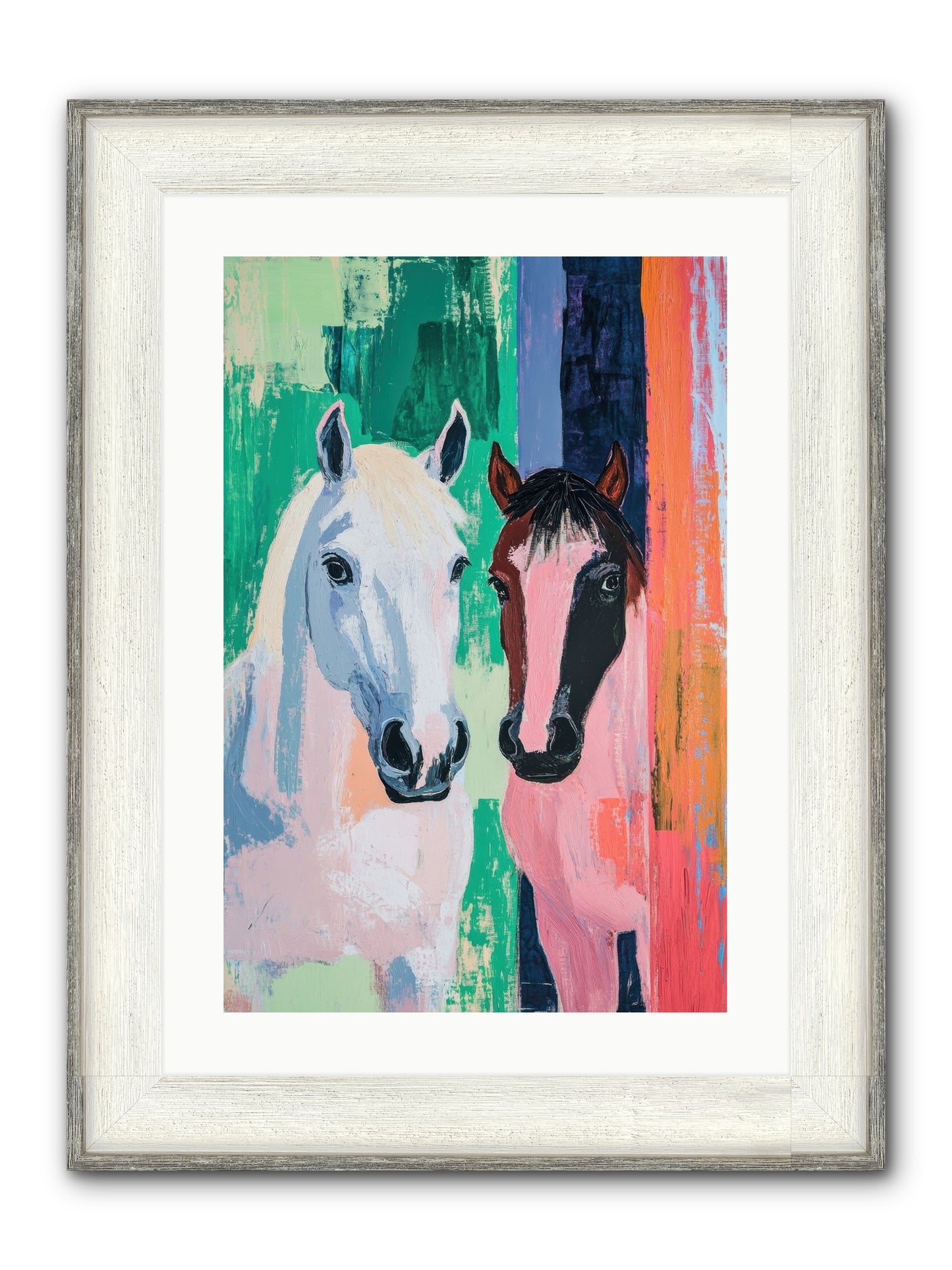 Kindred Trailriders Framed Print - Driftwood White 16x24