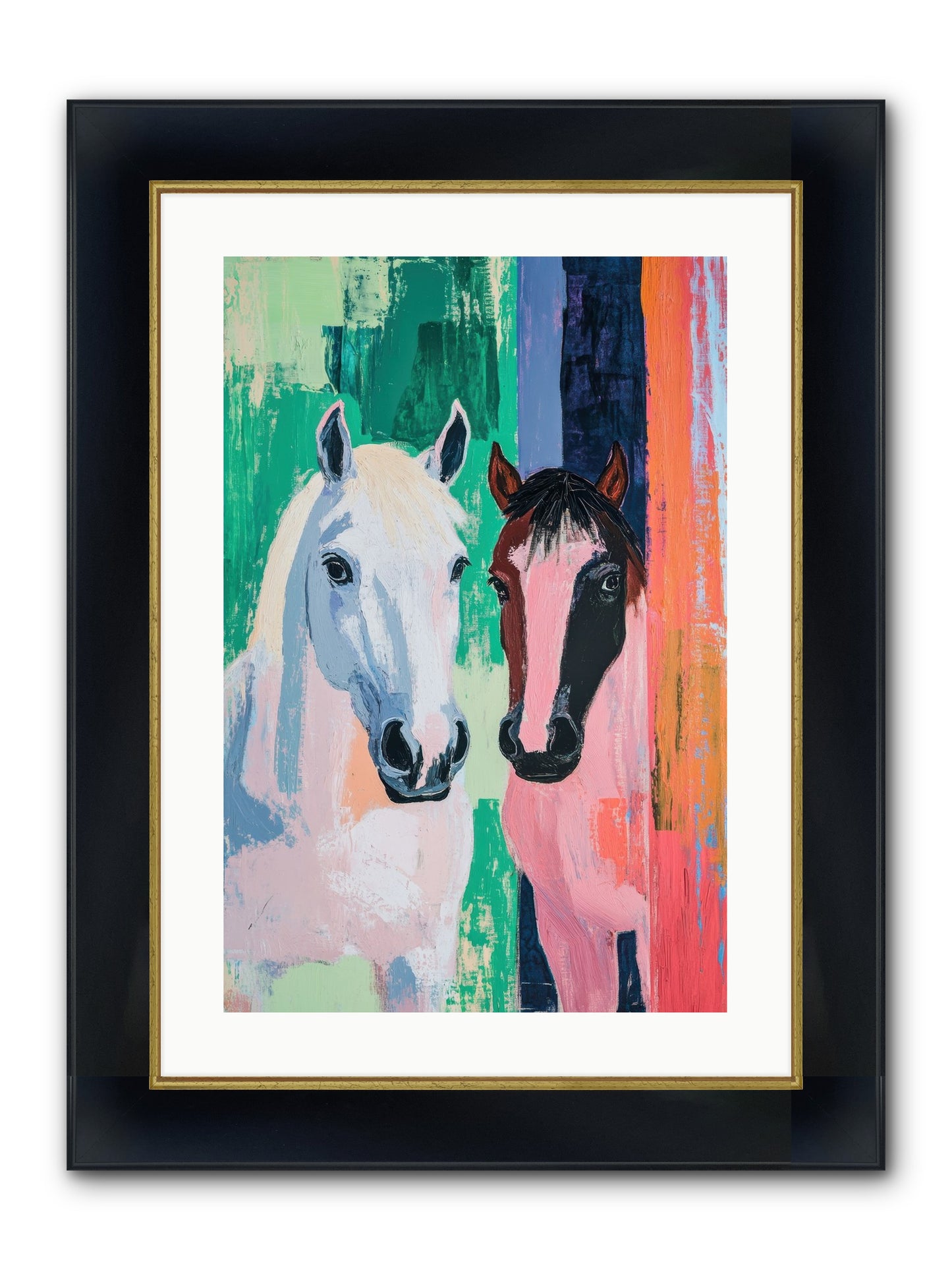 Kindred Trailriders Framed Print - Wide Black w/Gold 16x24