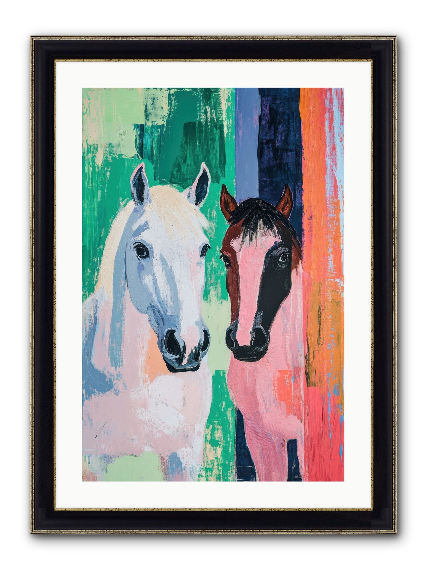 Kindred Trailriders Framed Print - Black & Gold 20x30