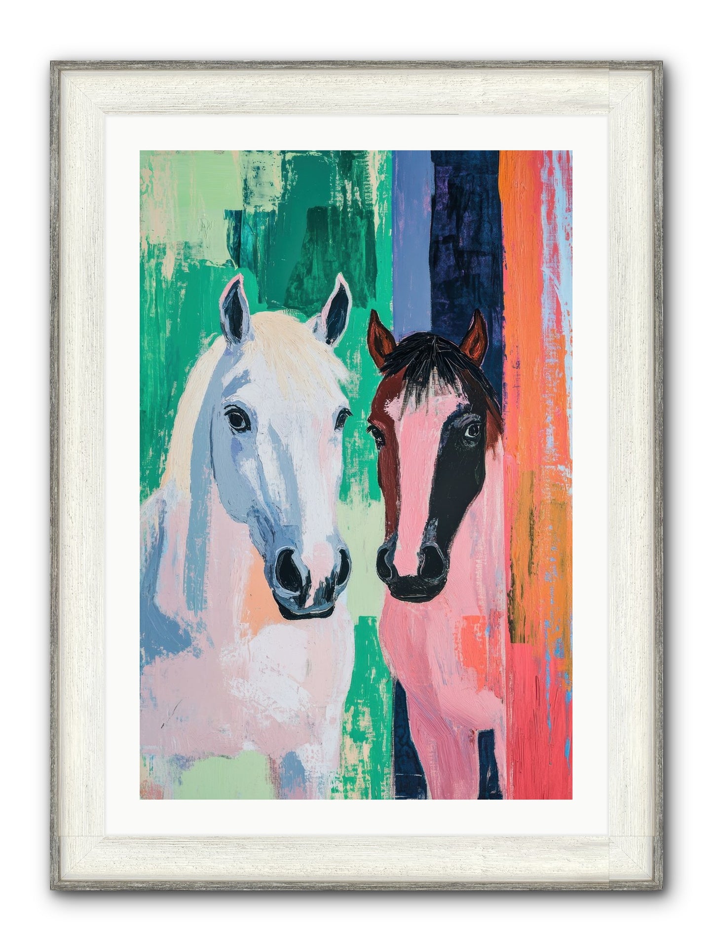 Kindred Trailriders Framed Print - Driftwood White 24x36