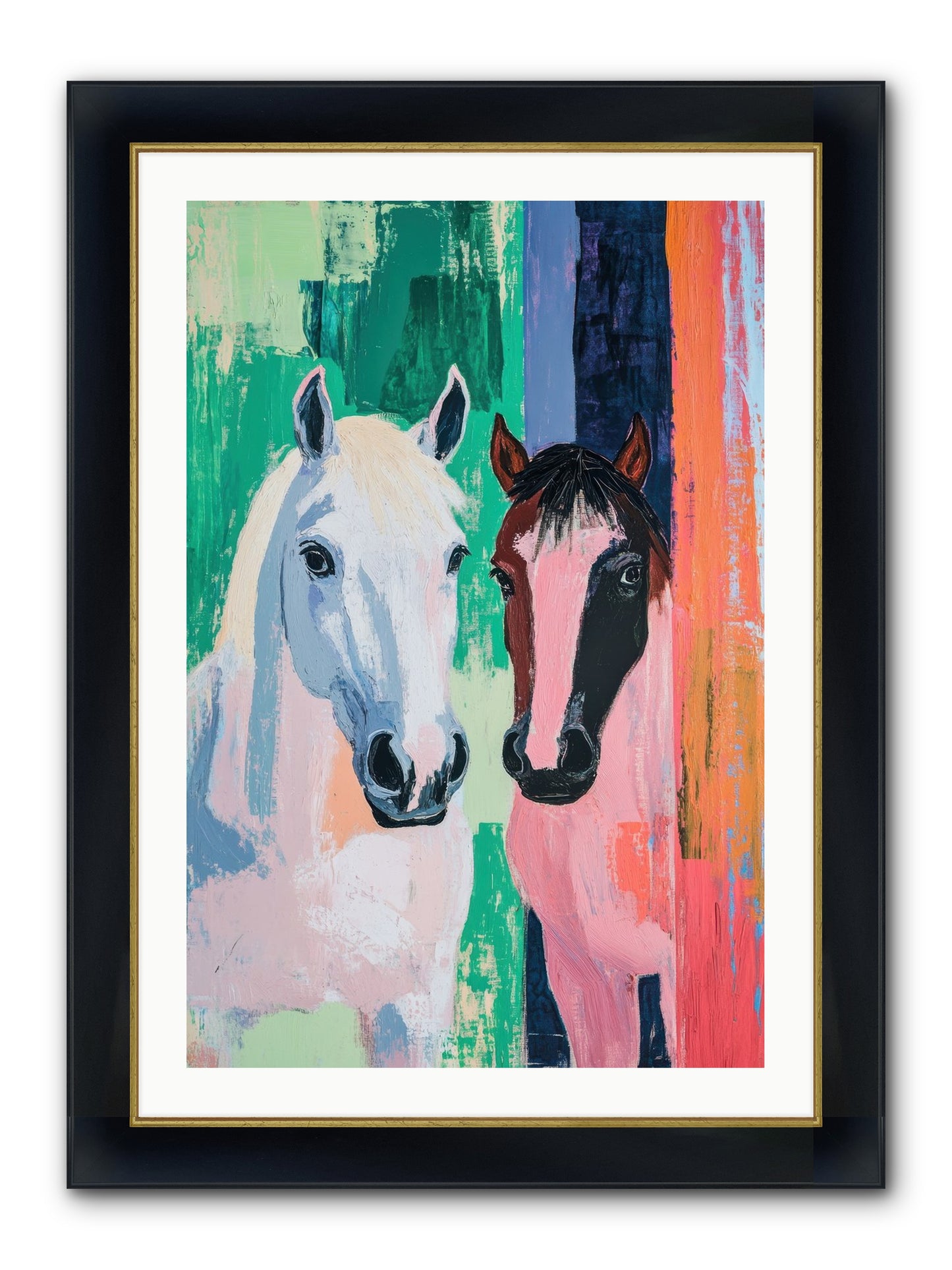 Kindred Trailriders Framed Print - Wide Black w/Gold 24x36