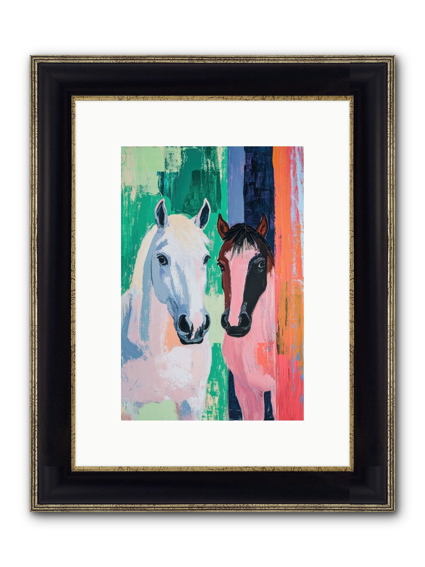 Kindred Trailriders Framed Print - Black & Gold 8x12