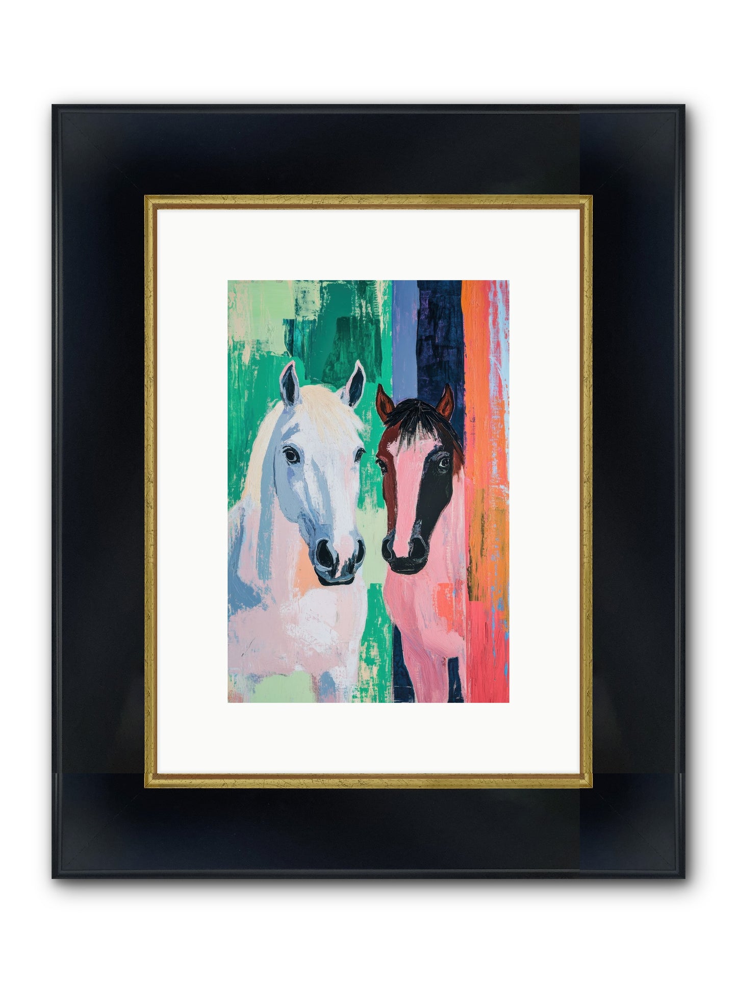 Kindred Trailriders Framed Print - Wide Black w/Gold 8x12