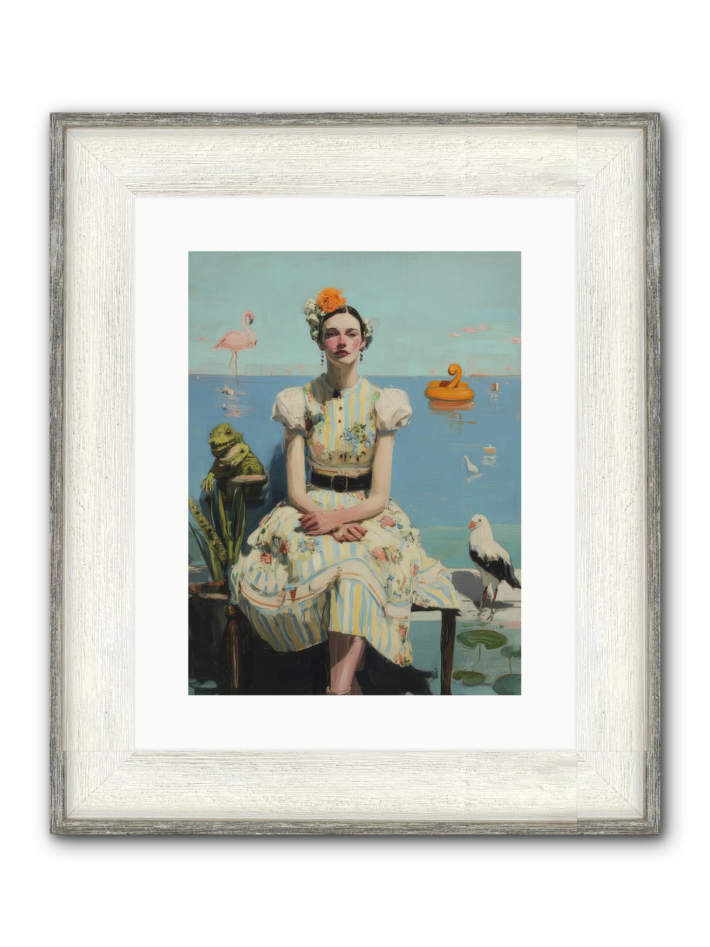 Kindred Spirits Framed Print - Driftwood White 12x16
