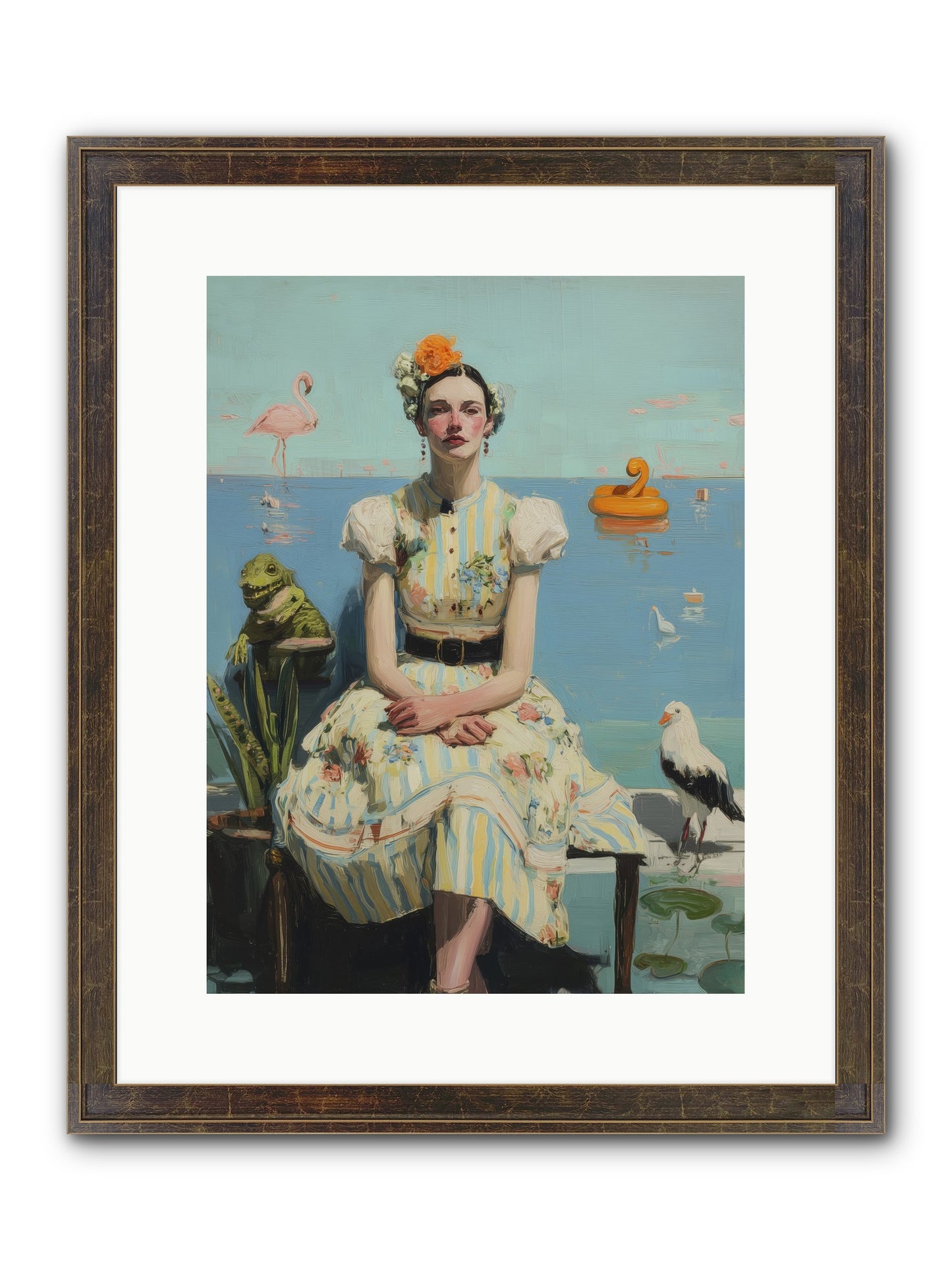 Kindred Spirits Framed Print - Slimwoods Black/Gold 12x16