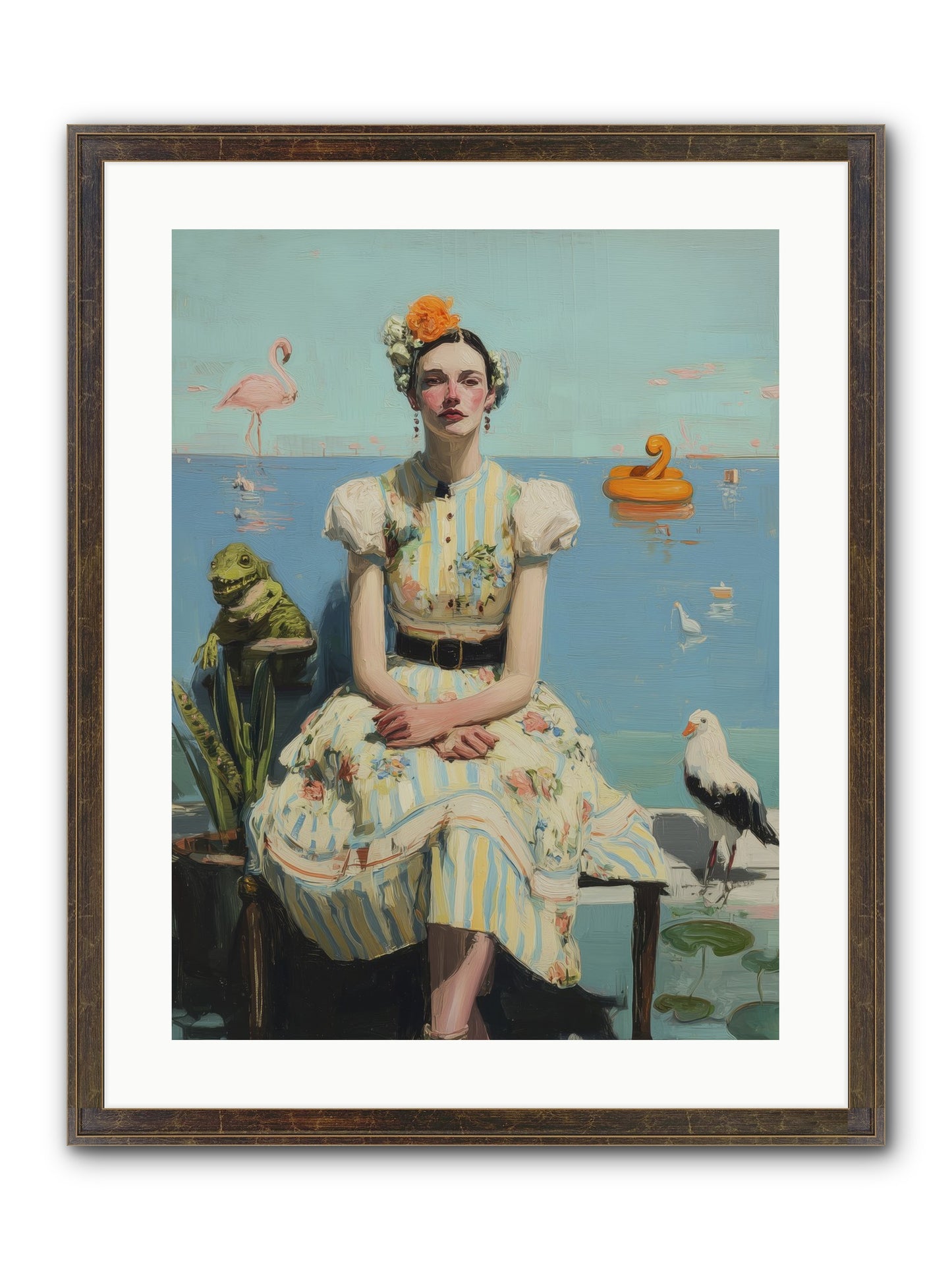 Kindred Spirits Framed Print - Slimwoods Black/Gold 18x24