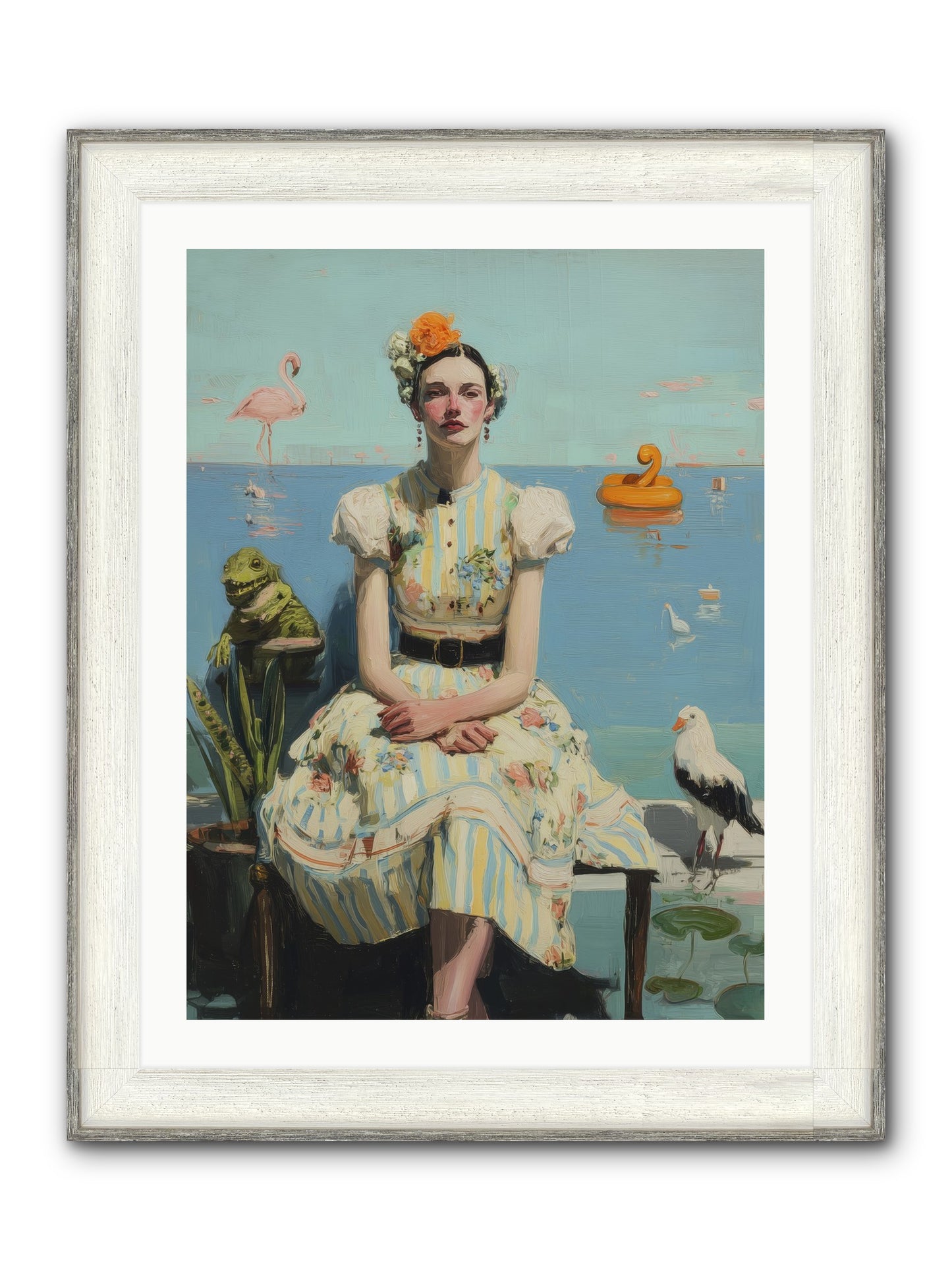 Kindred Spirits Framed Print - Driftwood White 24x32