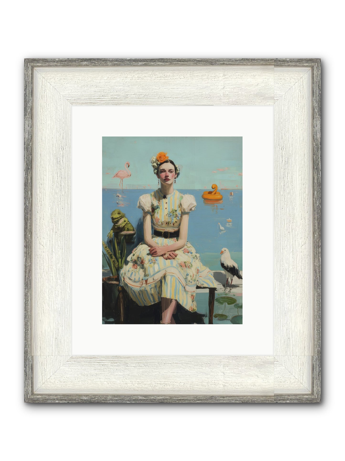 Kindred Spirits Framed Print - Driftwood White 9x12