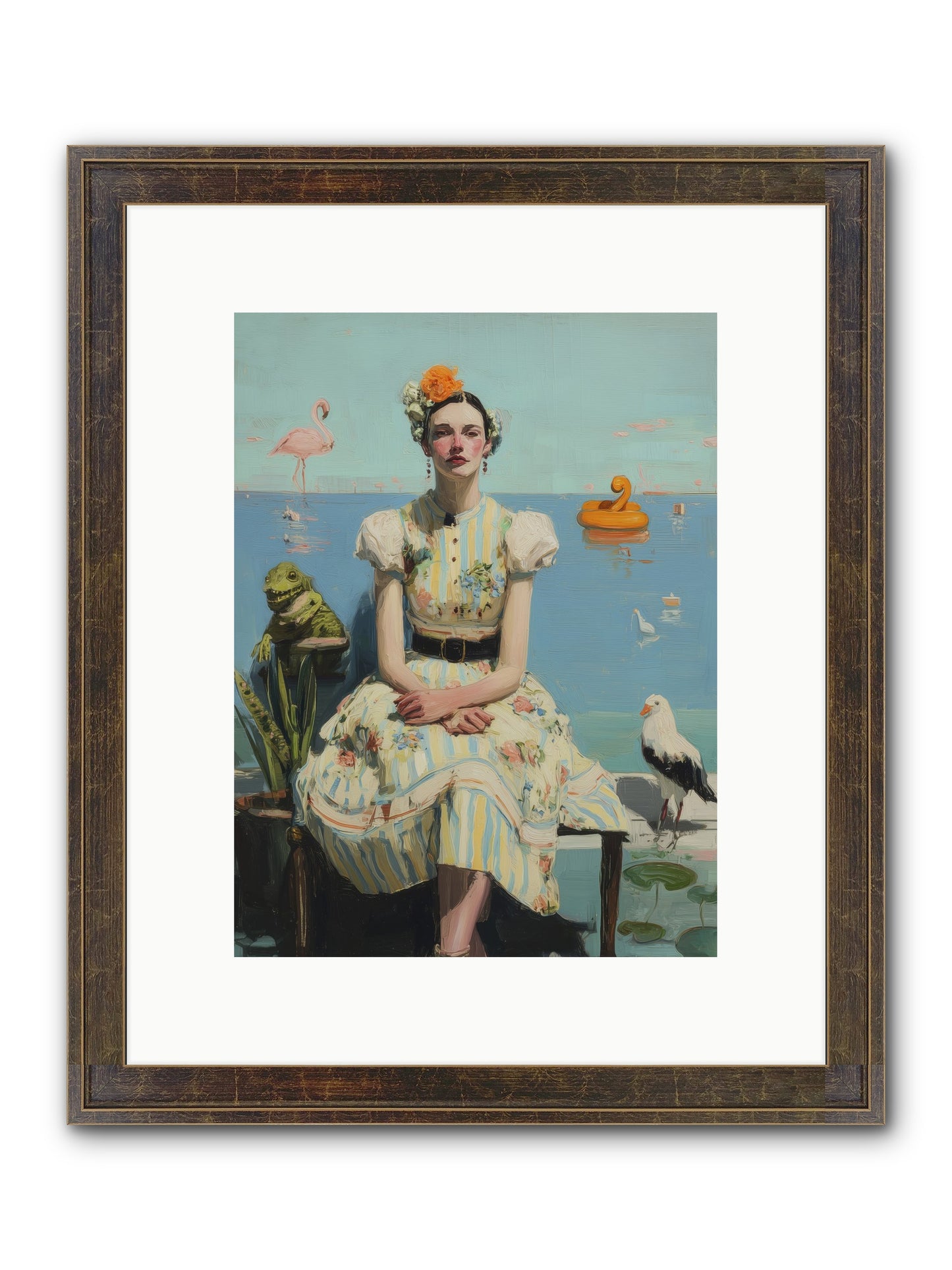 Kindred Spirits Framed Print - Slimwoods Black/Gold 9x12