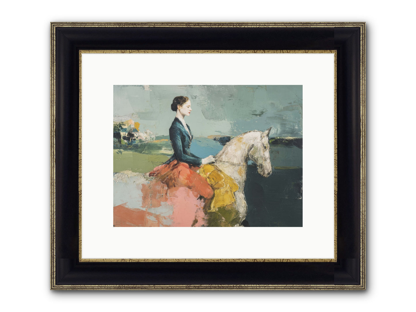 King Of My Heart Framed Print - Black & Gold 12x9