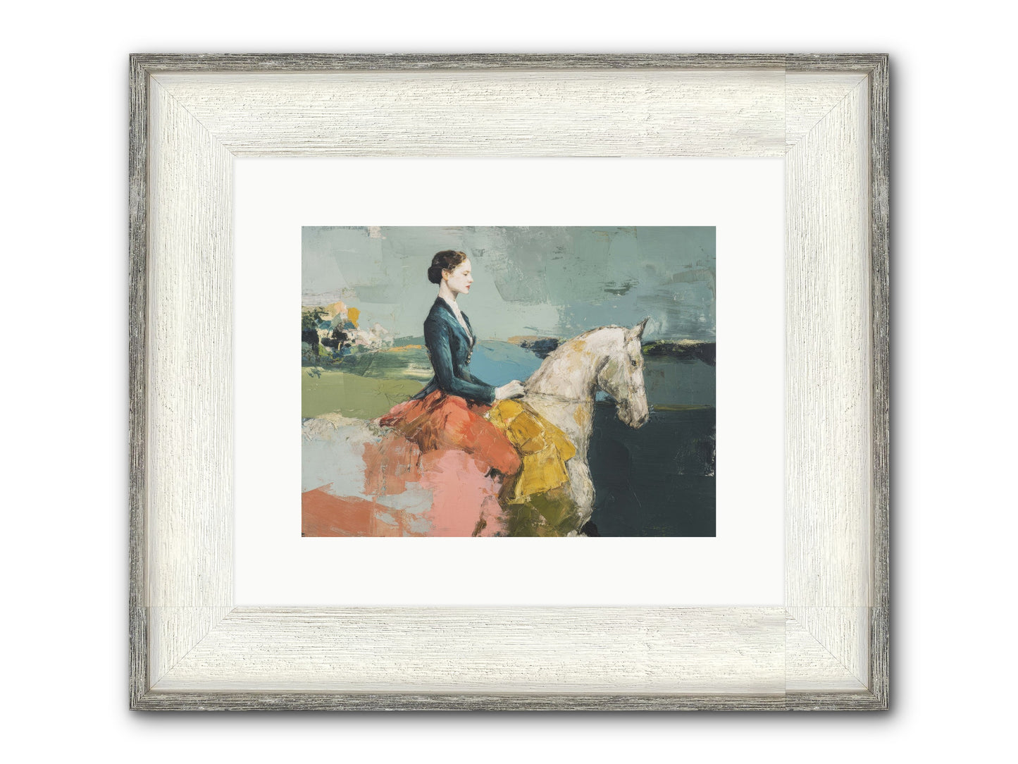 King Of My Heart Framed Print - Driftwood White 12x9