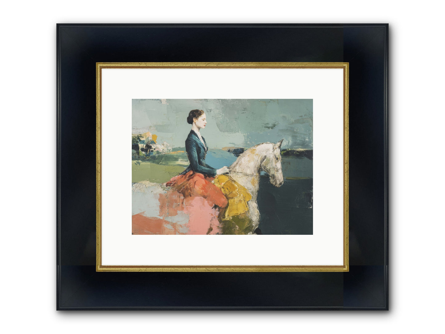 King Of My Heart Framed Print - Wide Black w/Gold 12x9
