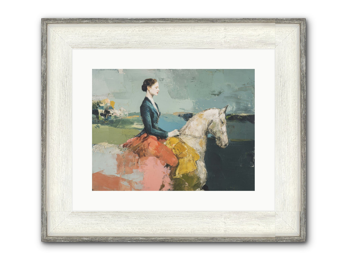 King Of My Heart Framed Print - Driftwood White 16x12