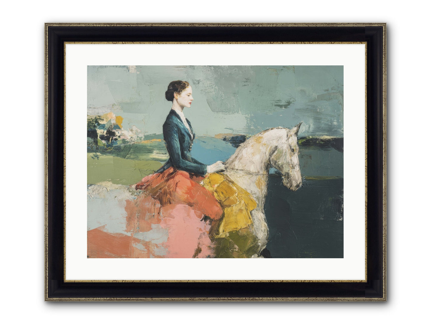 King Of My Heart Framed Print - Black & Gold 24x18