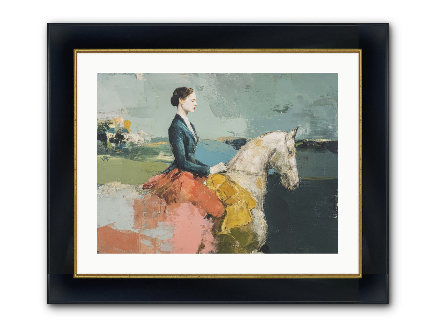 King Of My Heart Framed Print - Wide Black w/Gold 24x18