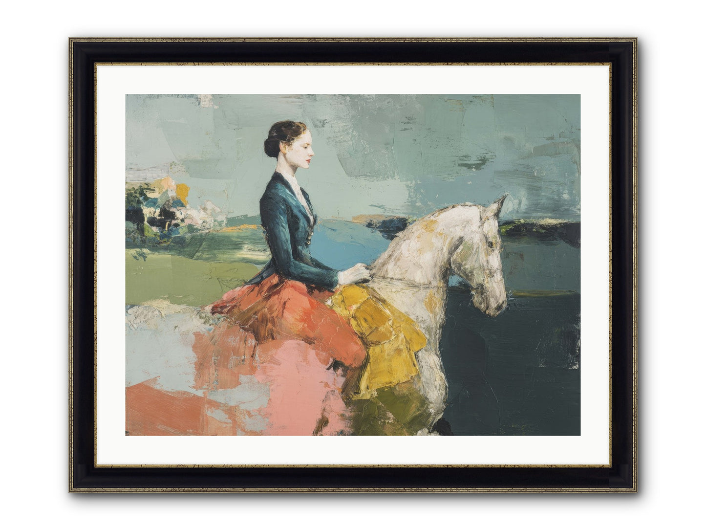 King Of My Heart Framed Print - Black & Gold 32x24