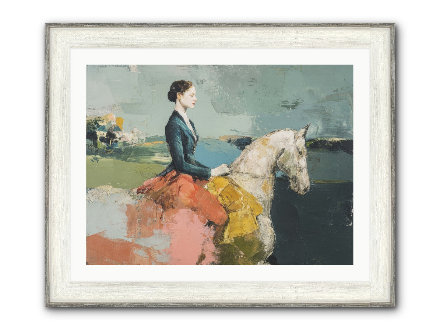 King Of My Heart Framed Print - Driftwood White 32x24