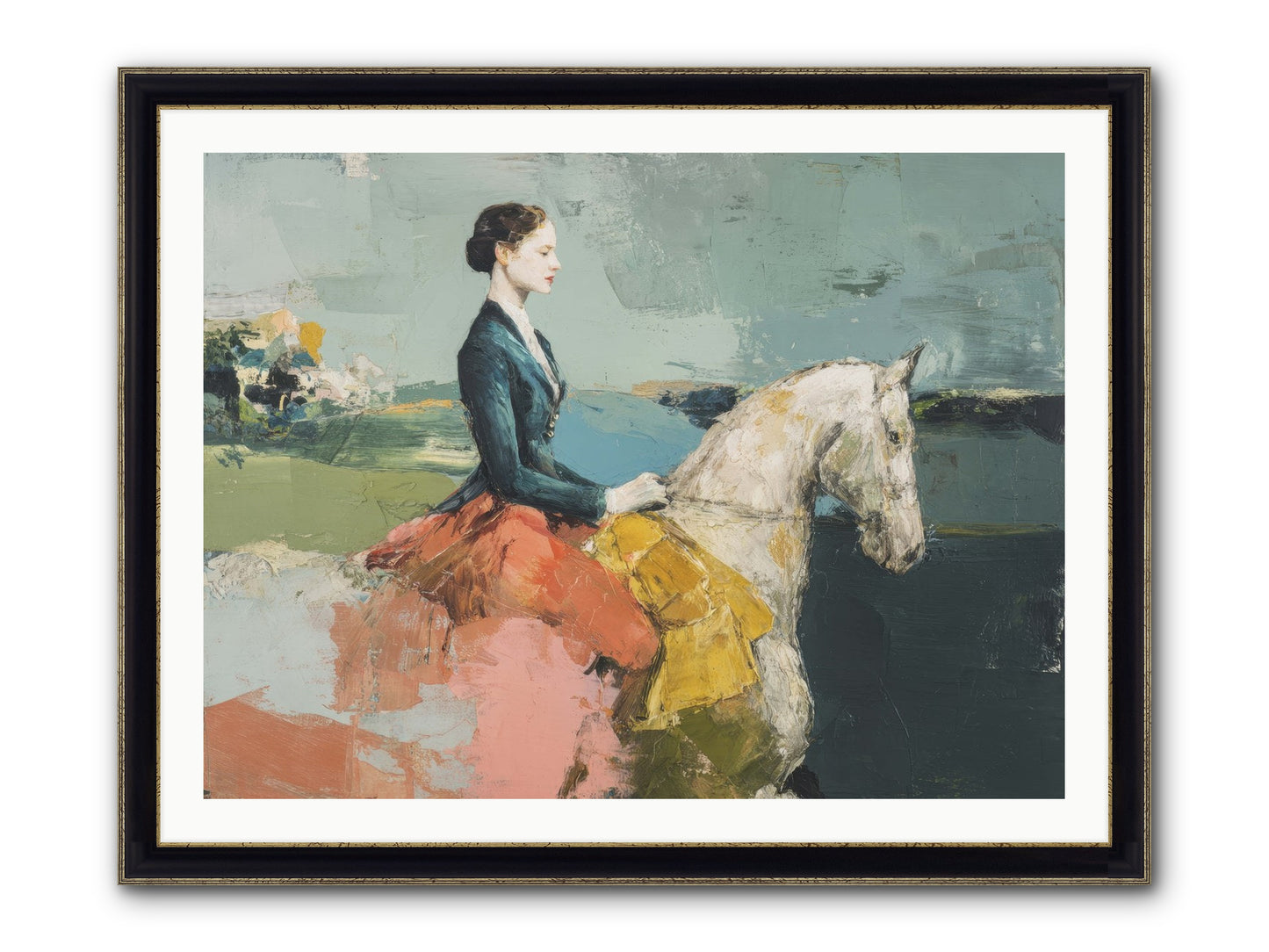 King Of My Heart Framed Print - Black & Gold 40x30