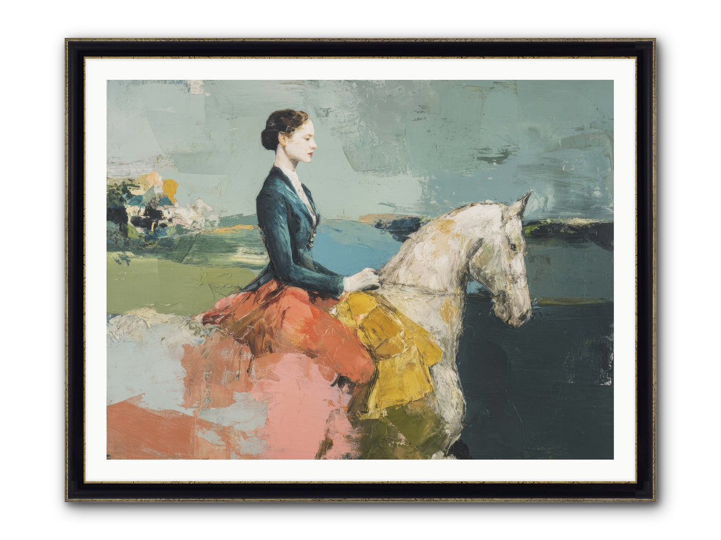 King Of My Heart Framed Print - Black & Gold 48x36